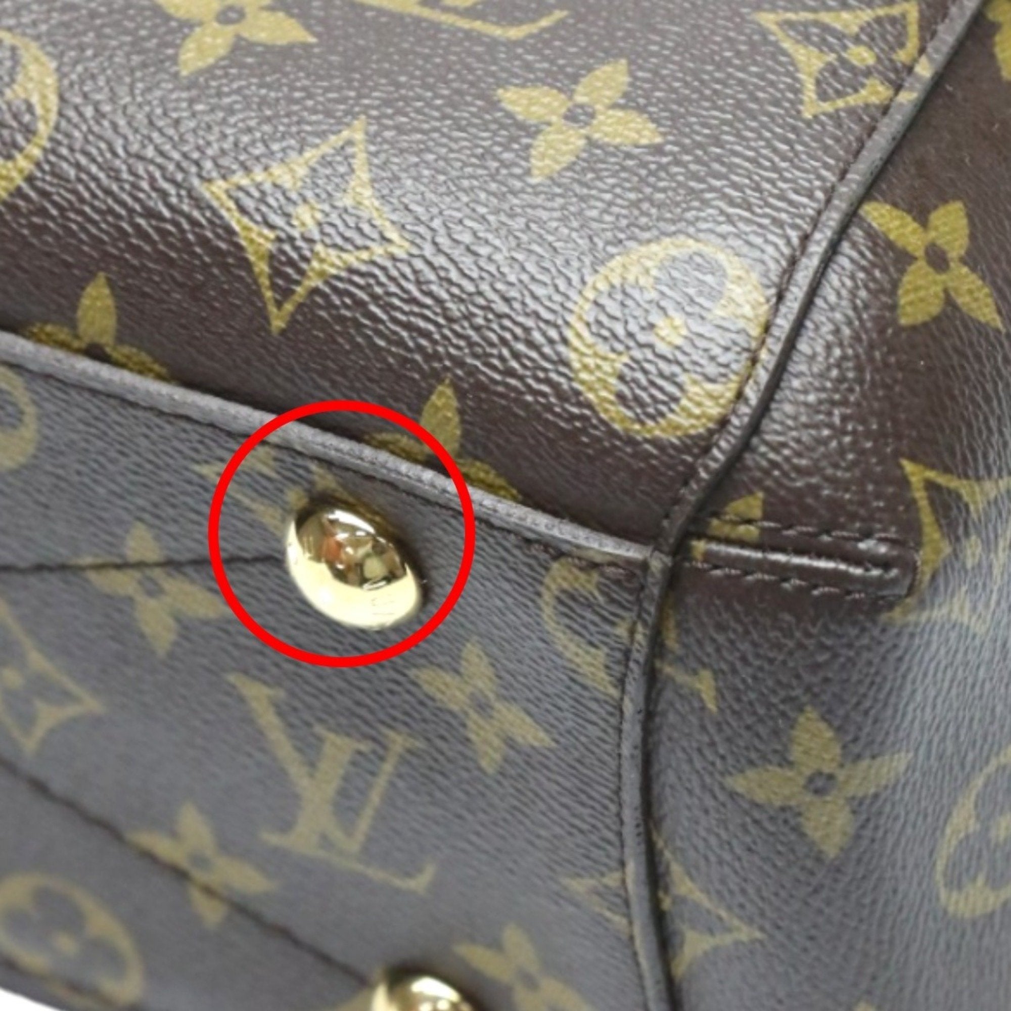 Louis Vuitton Brown Monogram Canvas Handbag Shoulder Bag (Pre-Owned)