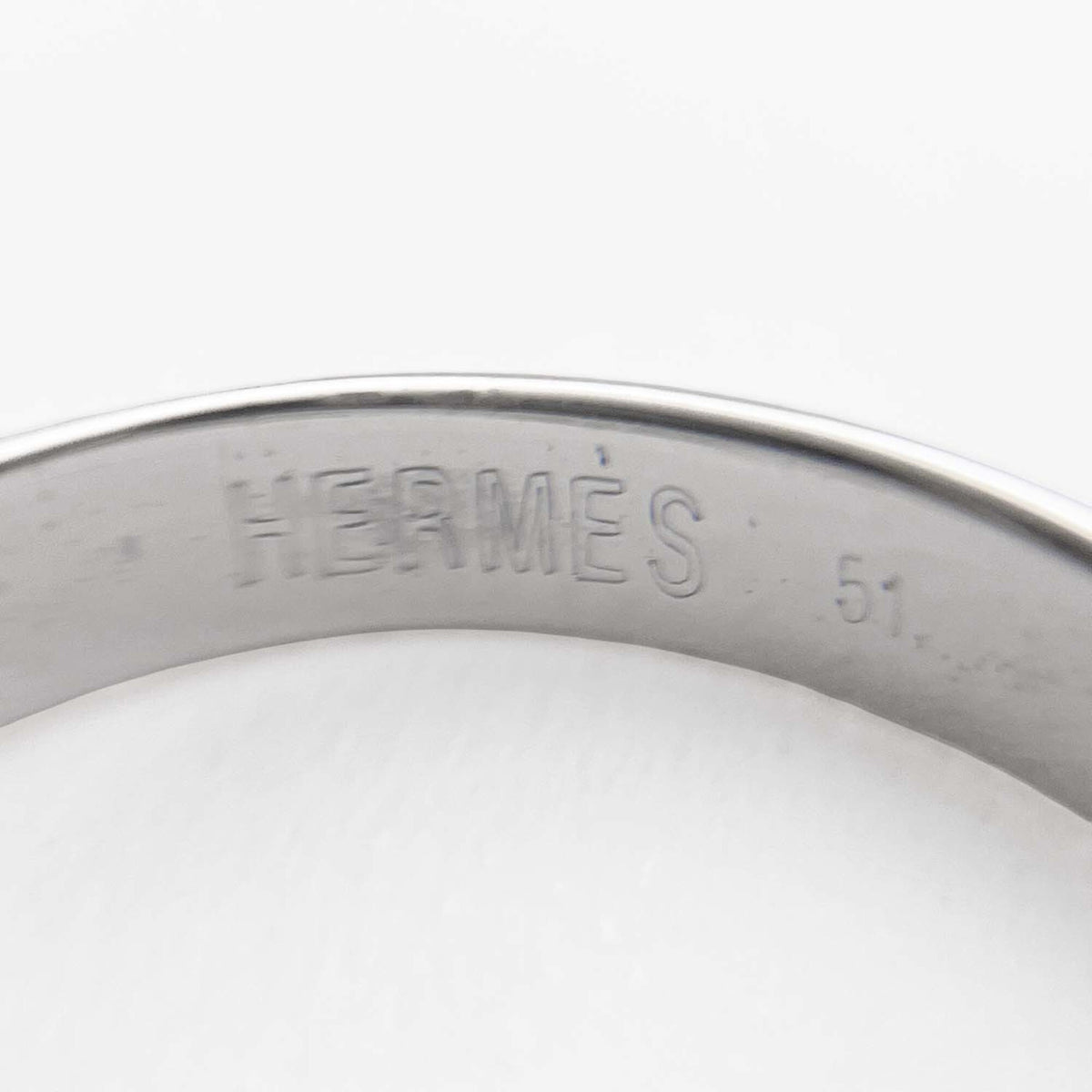 Hermes Gold Silver Yellow Gold (18K) Silver 925 Band Ring (Pre-Owned)