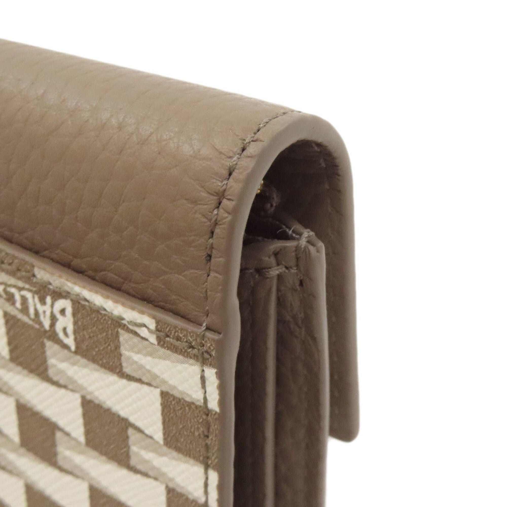 Bally Grayish Leather Wallet (Bi-Fold) (Pre-Owned)