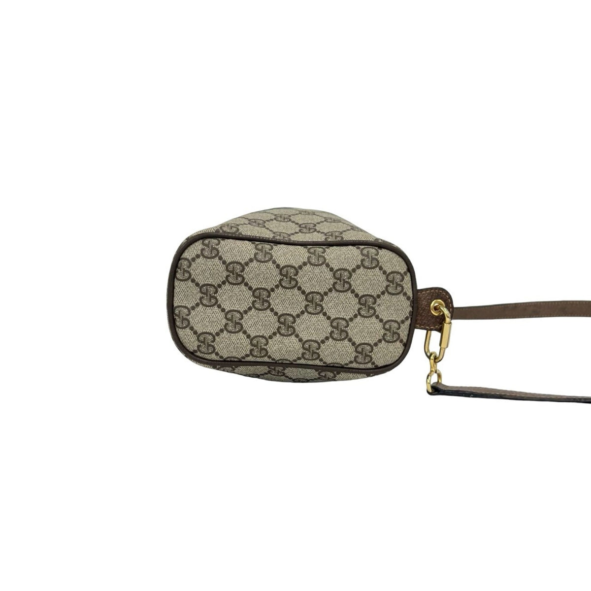 Gucci Brown Green Red Color Leather Pvc Pochette Shoulder Bag (Pre-Owned)
