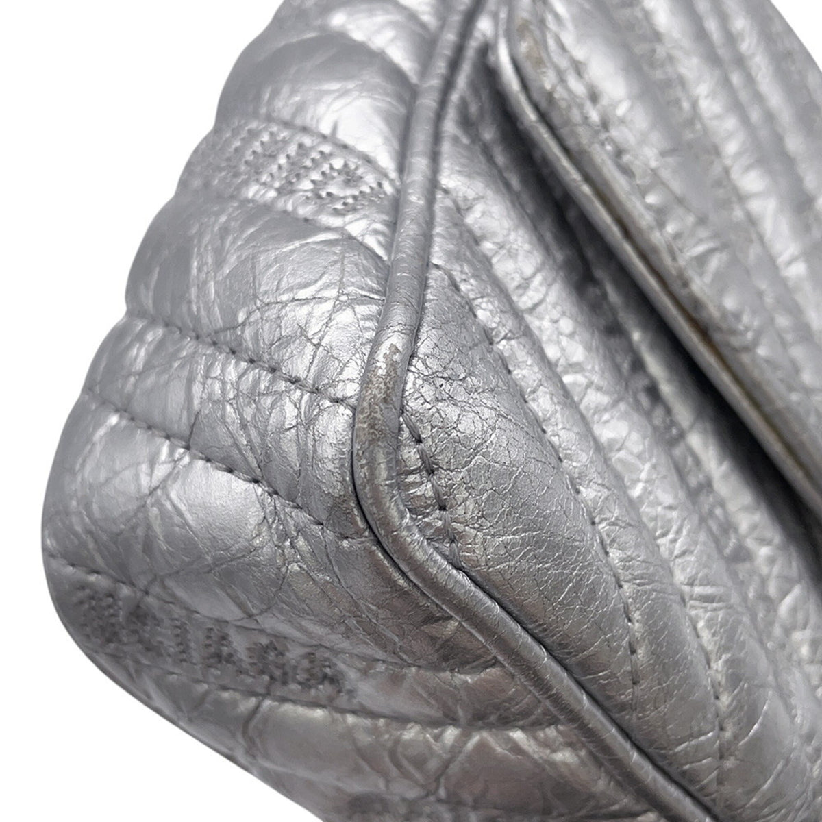 Balenciaga Silver Leather Shoulder Bag (Pre-Owned)