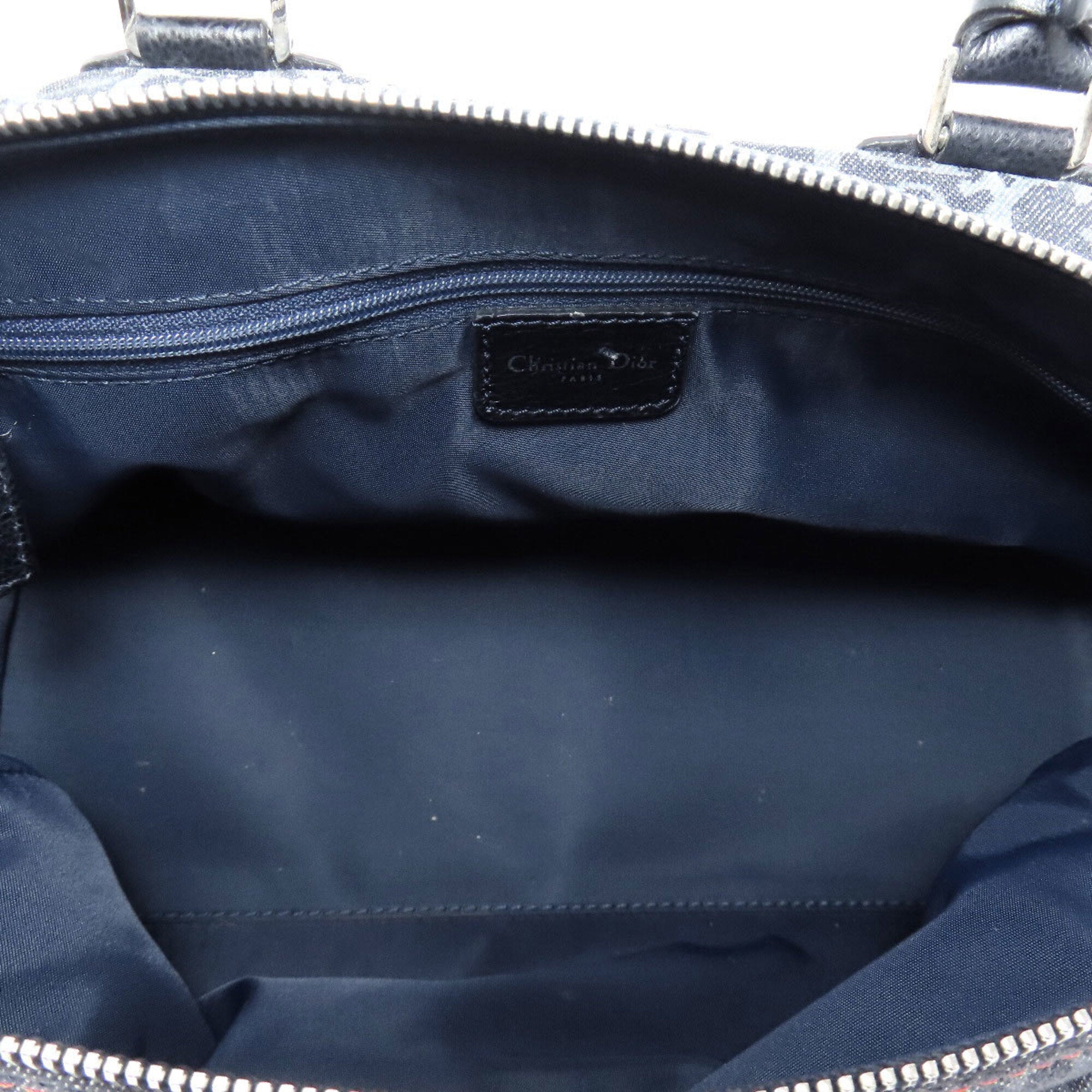 Christian Dior Black Canvas Leather Handbag (Pre-Owned)