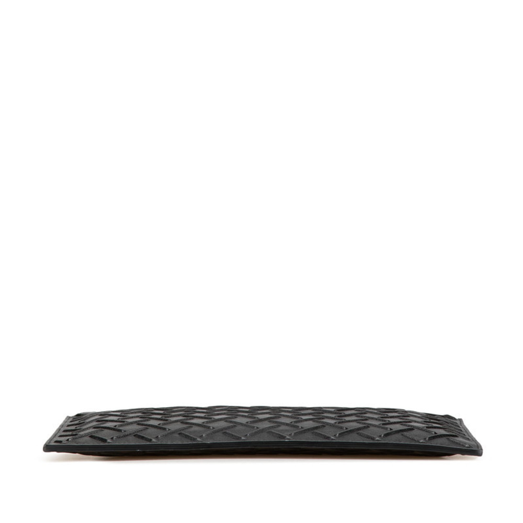 Bottega Veneta Black Leather Clutch Bag (Pre-Owned)