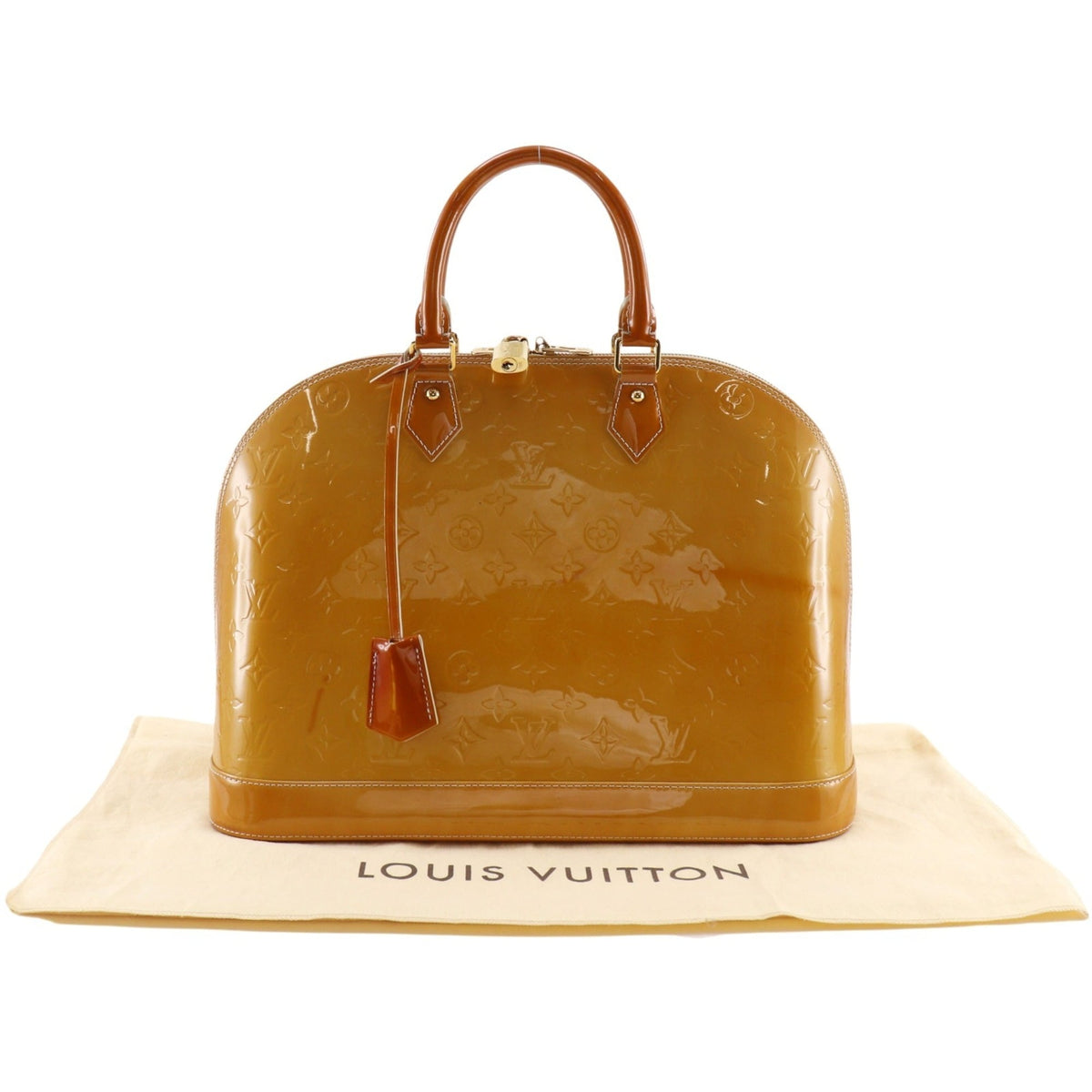 Louis Vuitton Monogram Vernis Yellow Monogram Vernis Handbag (Pre-Owned)