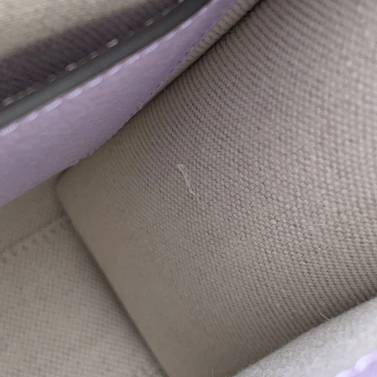 Gucci Beige Purple Gg Canvas Leather Handbag (Pre-Owned)