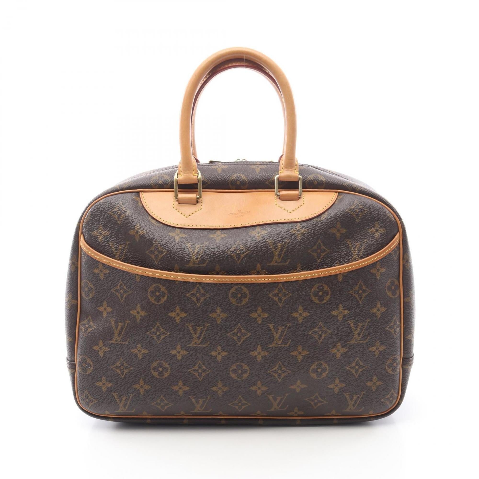 Louis Vuitton Brown Monogram Coated Canvas Leather Handbag (Pre-Owned)
