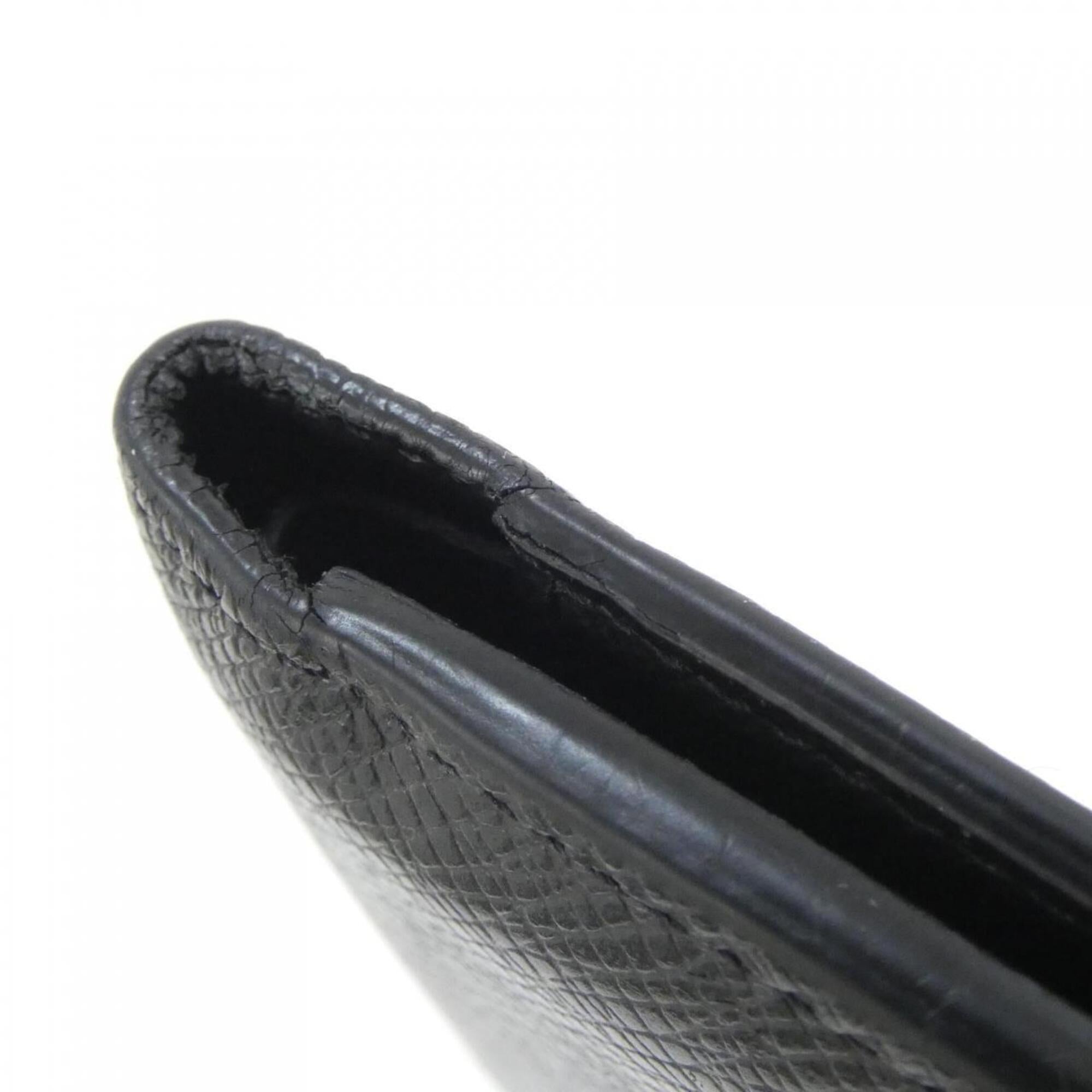 Louis Vuitton Black Leather Bill Wallet (Bi-Fold) (Pre-Owned)