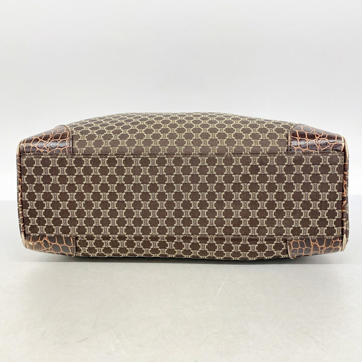 Celine Brown Nylon Canvas Tote Bag (Pre-Owned)