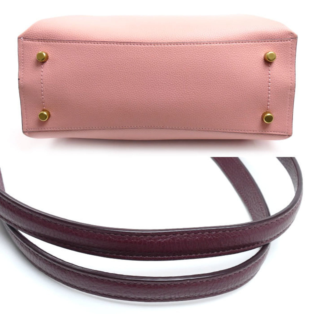 Coach Pink Leather Tote Bag (Pre-Owned)