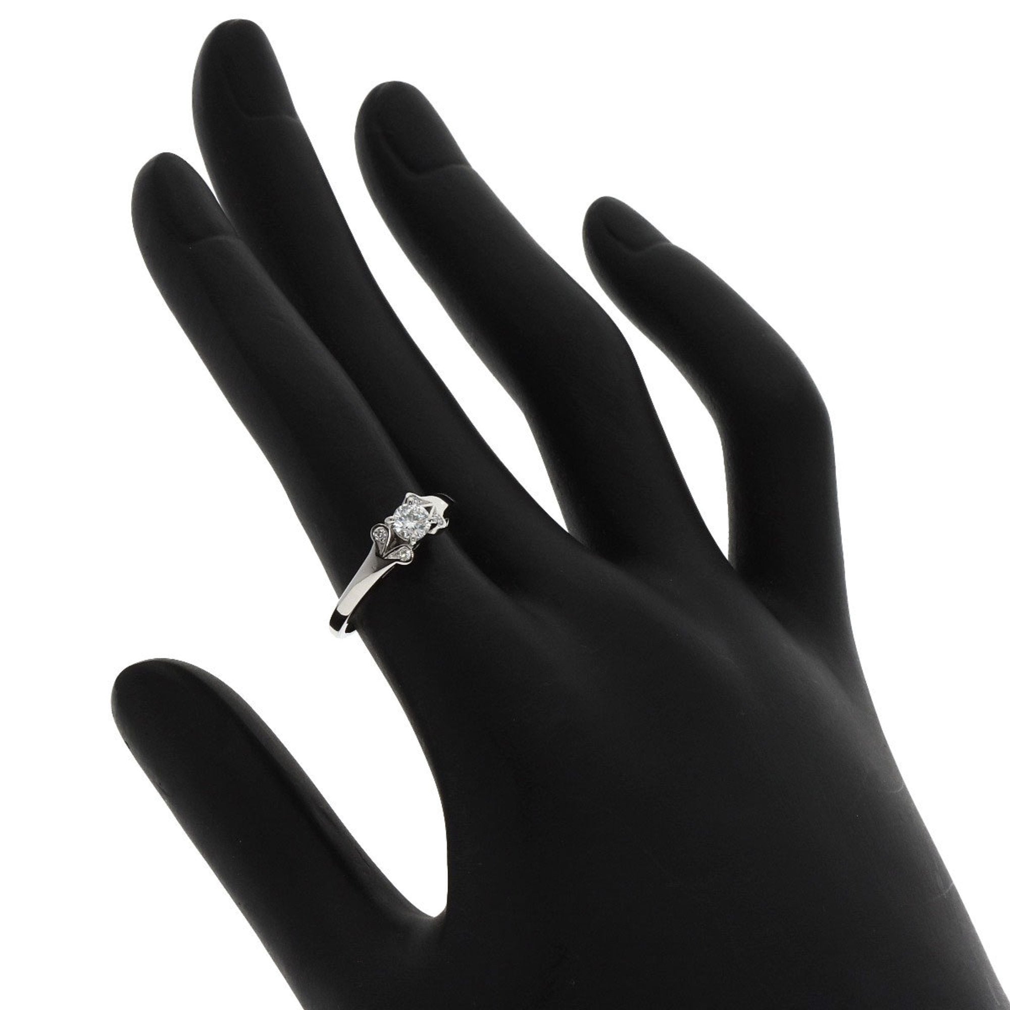 Cartier Silver Platinum 950 Band Ring (Pre-Owned)