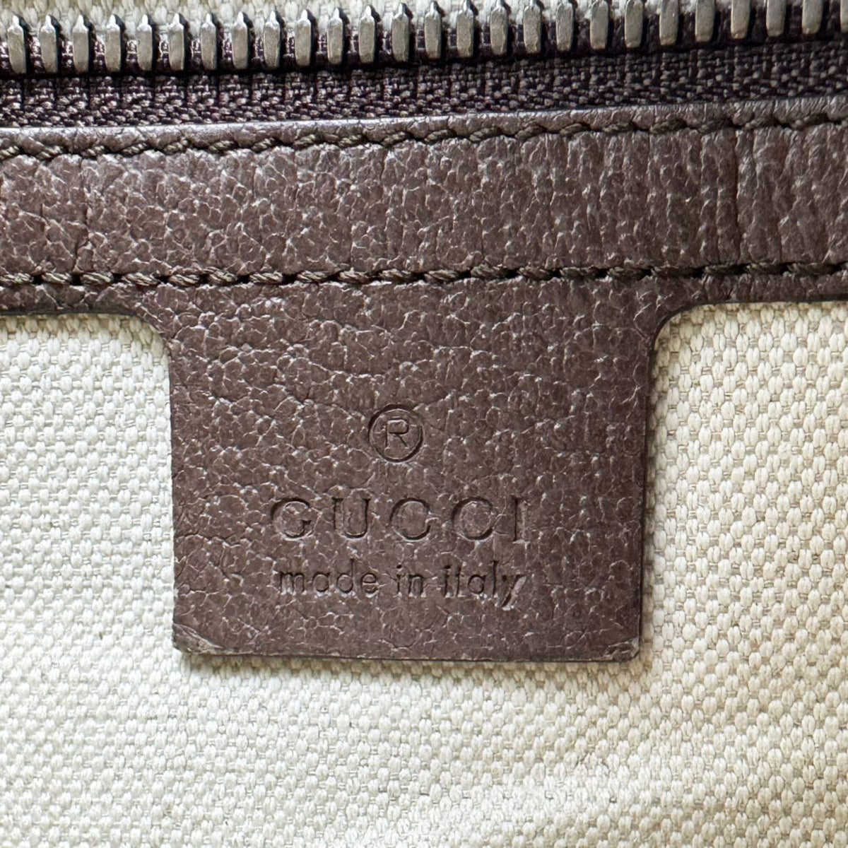 Gucci Brown Gg Supreme Leather Fanny Pack (Pre-Owned)