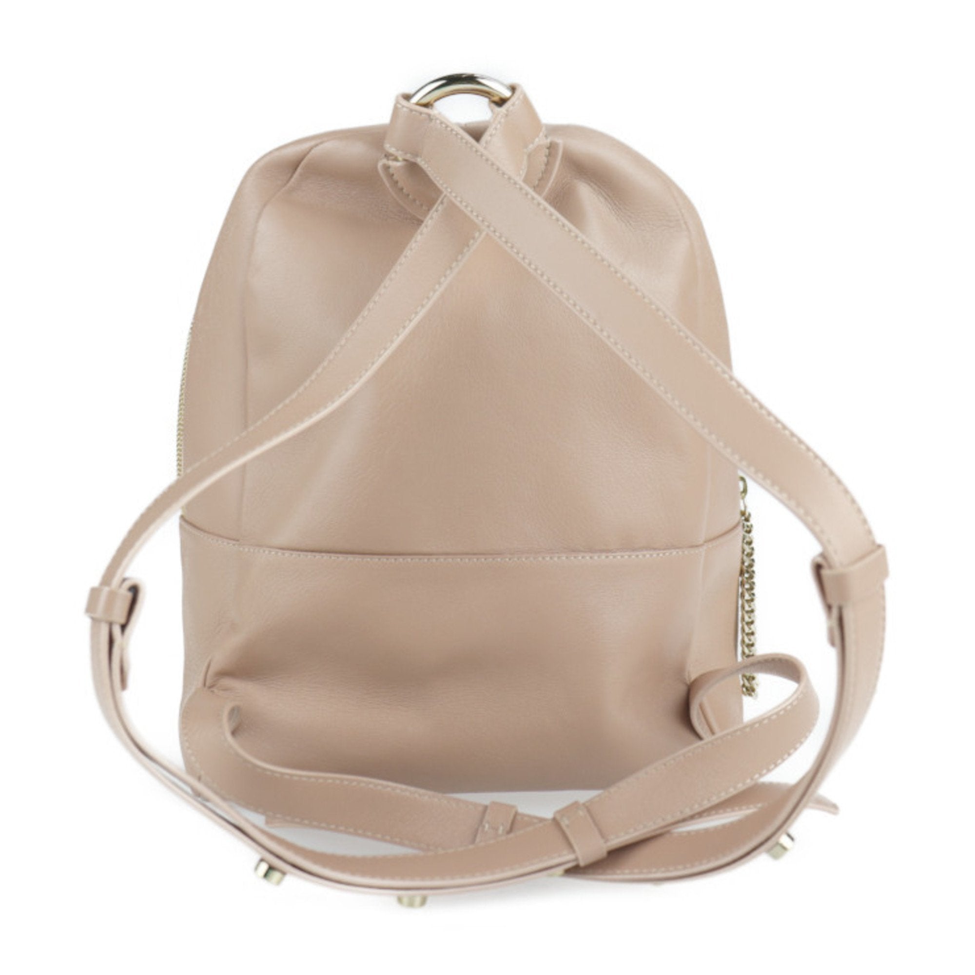 Jimmy Choo Pink Beige Leather Handbag Shoulder Bag (Pre-Owned)