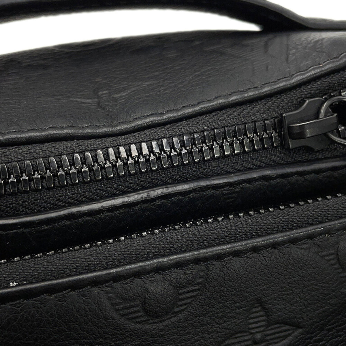 Louis Vuitton Black Noir Monogram Shadow Sling Bag (Pre-Owned)