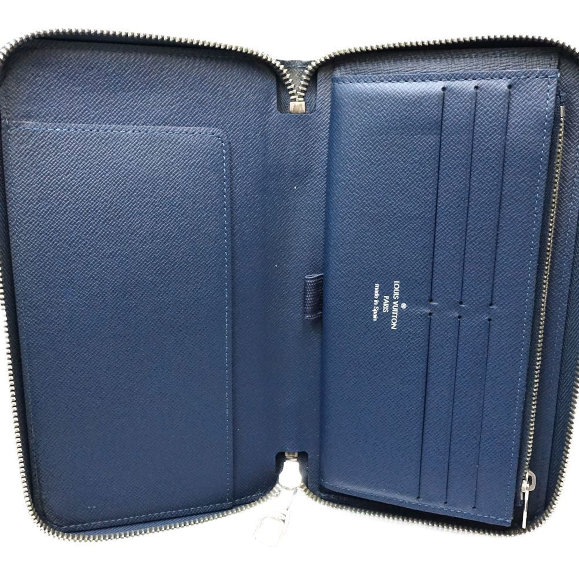 Louis Vuitton Ocean Leather Long Wallet (Bi-Fold) (Pre-Owned)