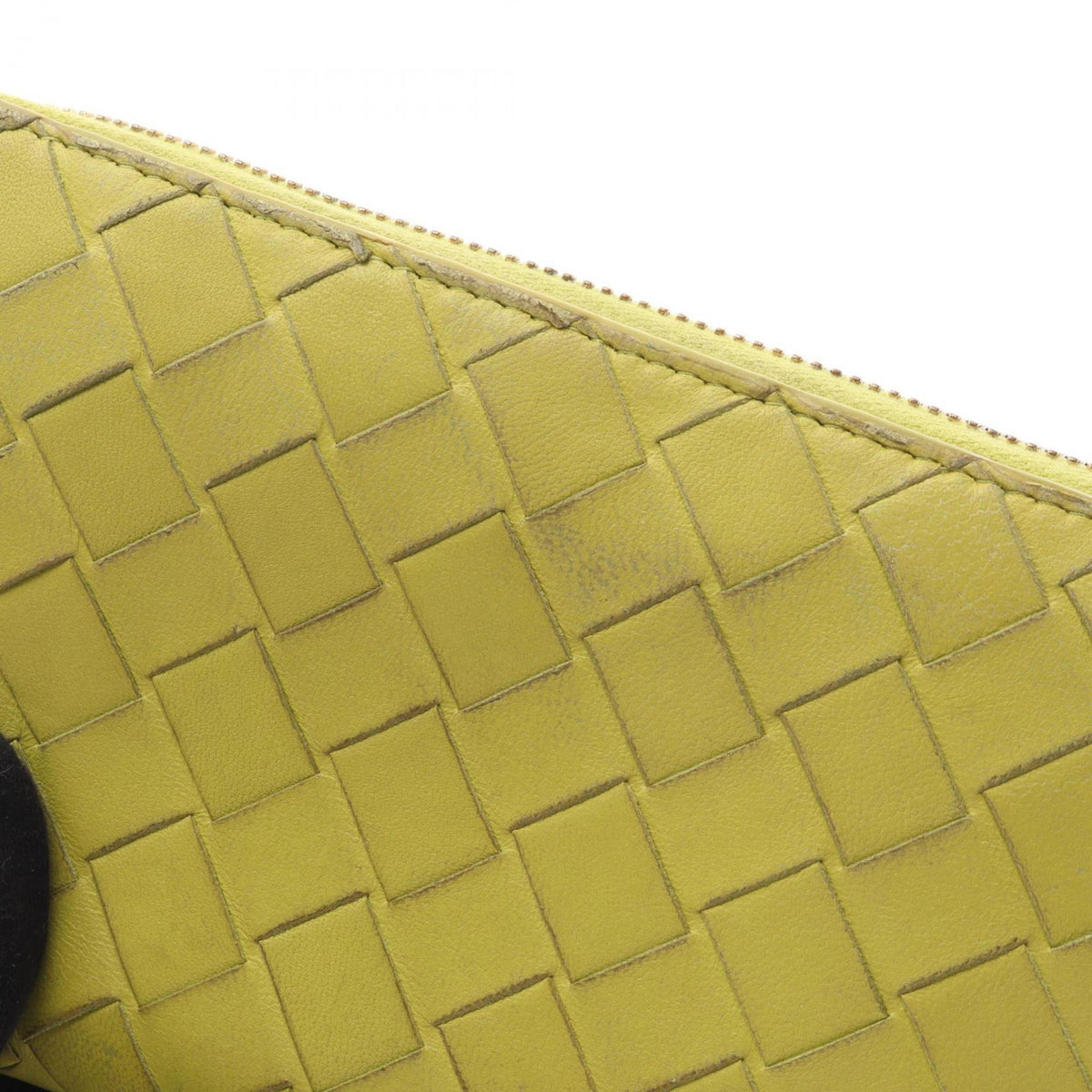 Bottega Veneta Green Leather Long Wallet (Bi-Fold) (Pre-Owned)