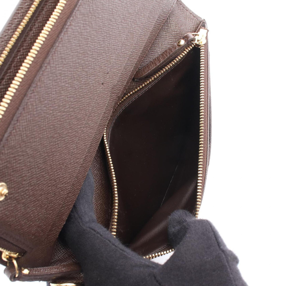 Louis Vuitton Brown Pvc Long Wallet (Bi-Fold) (Pre-Owned)