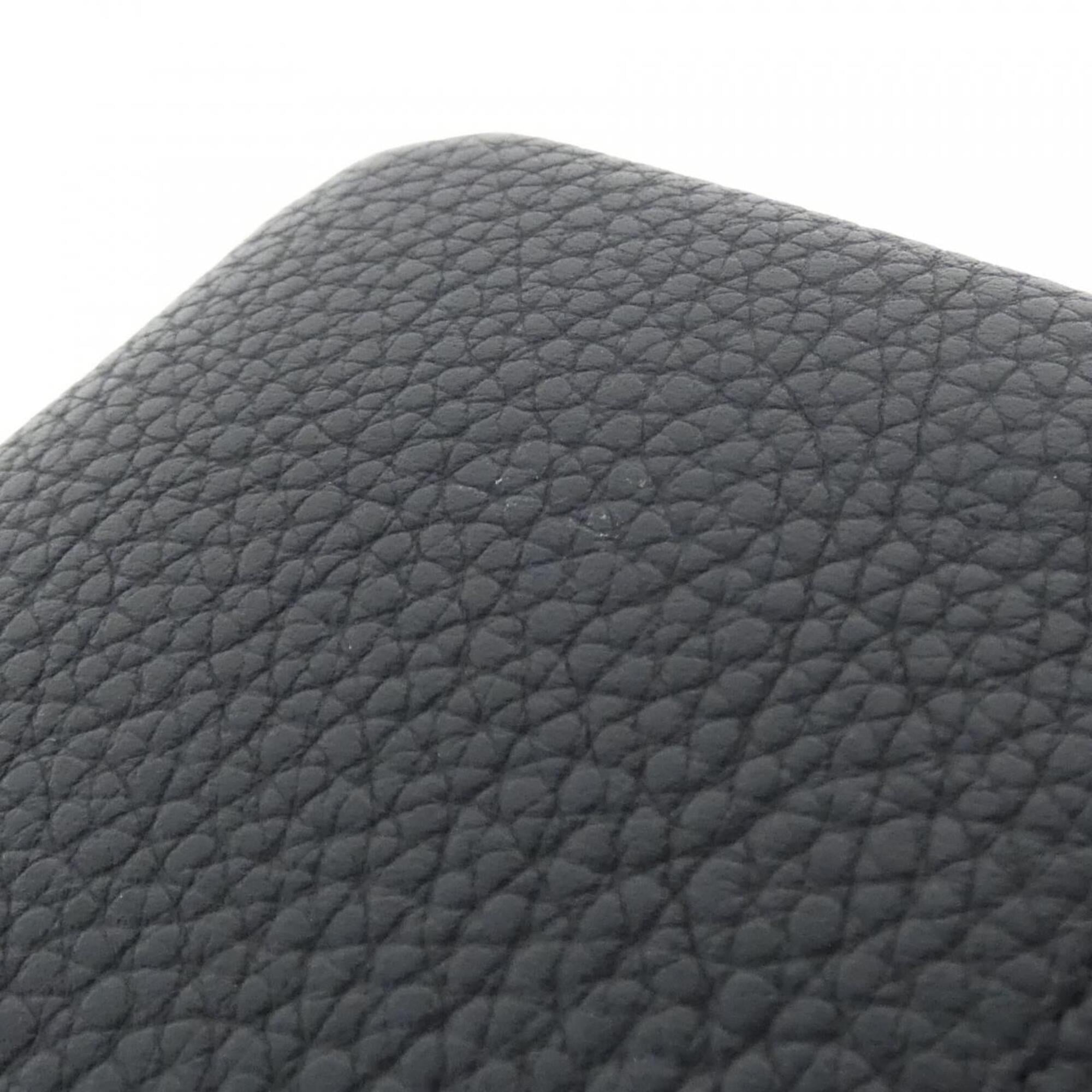 Louis Vuitton Black Leather Coin Purse/Coin Case (Pre-Owned)