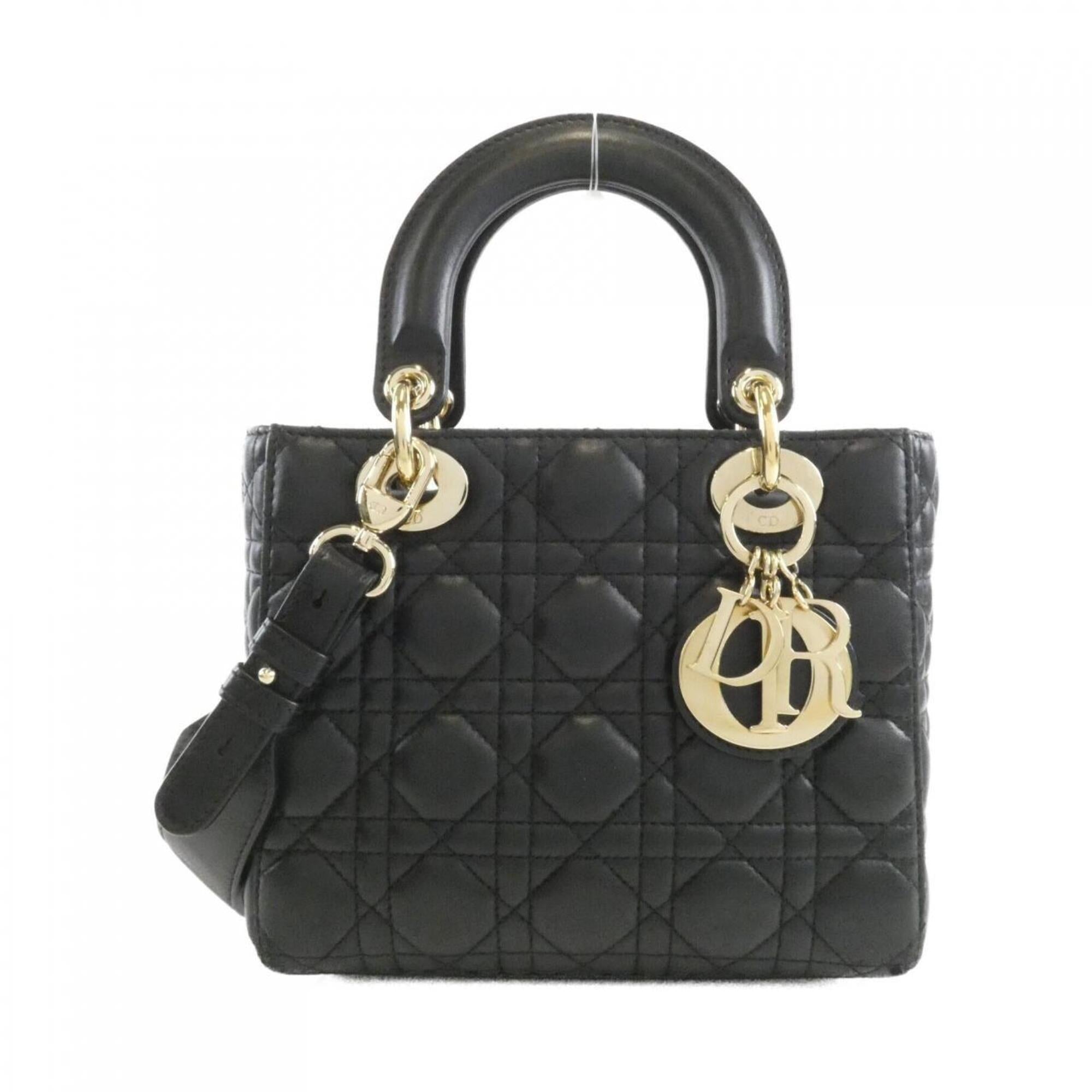 Christian Dior Black Leather Handbag (Pre-Owned)