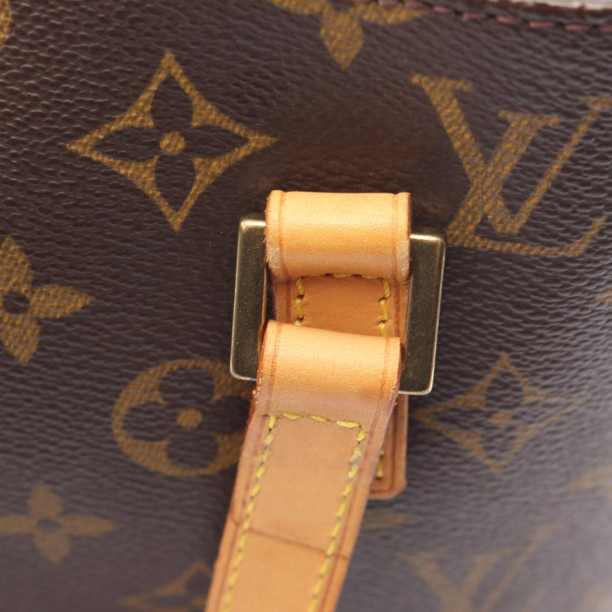 Louis Vuitton Brown Coated Canvas Leather Handbag (Pre-Owned)