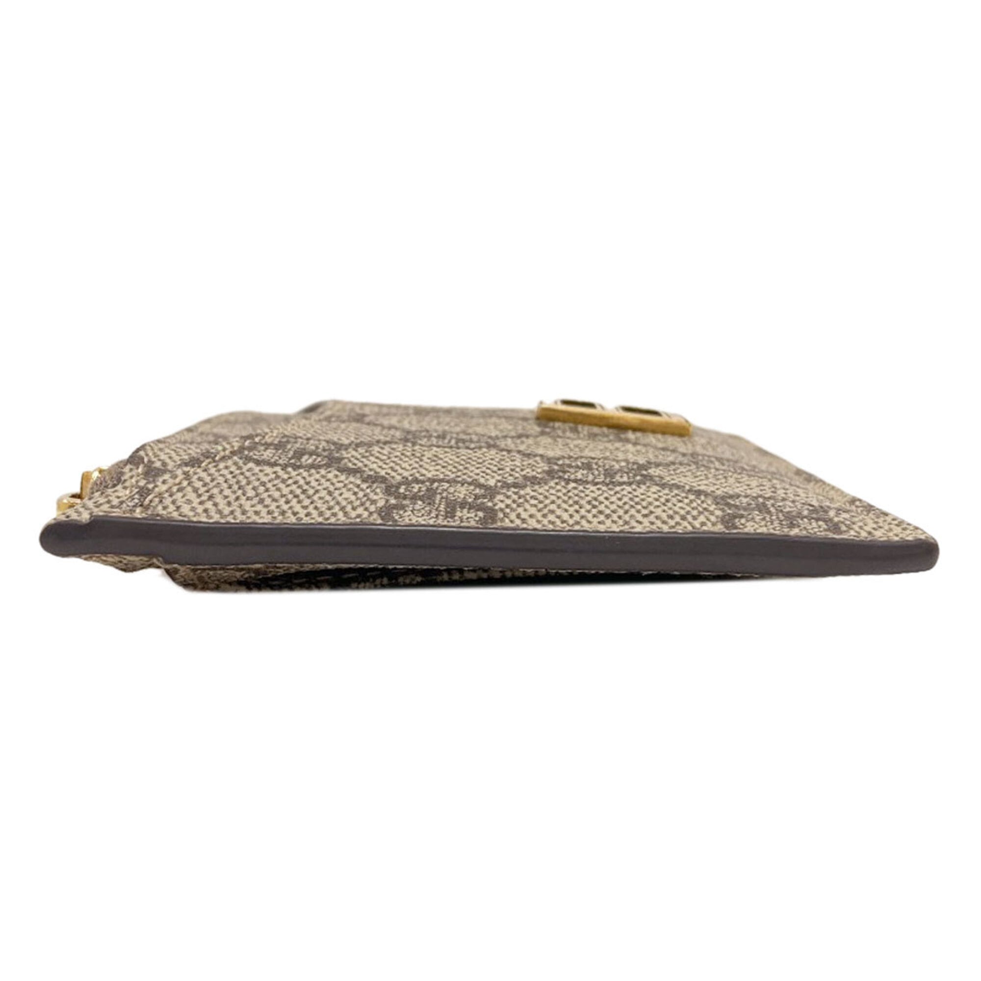 Gucci Brown Pvc Coin Purse/Coin Case (Pre-Owned)