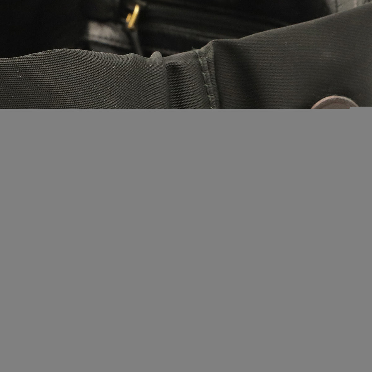 Prada Black Nero Nylon Leather Handbag Shoulder Bag (Pre-Owned)