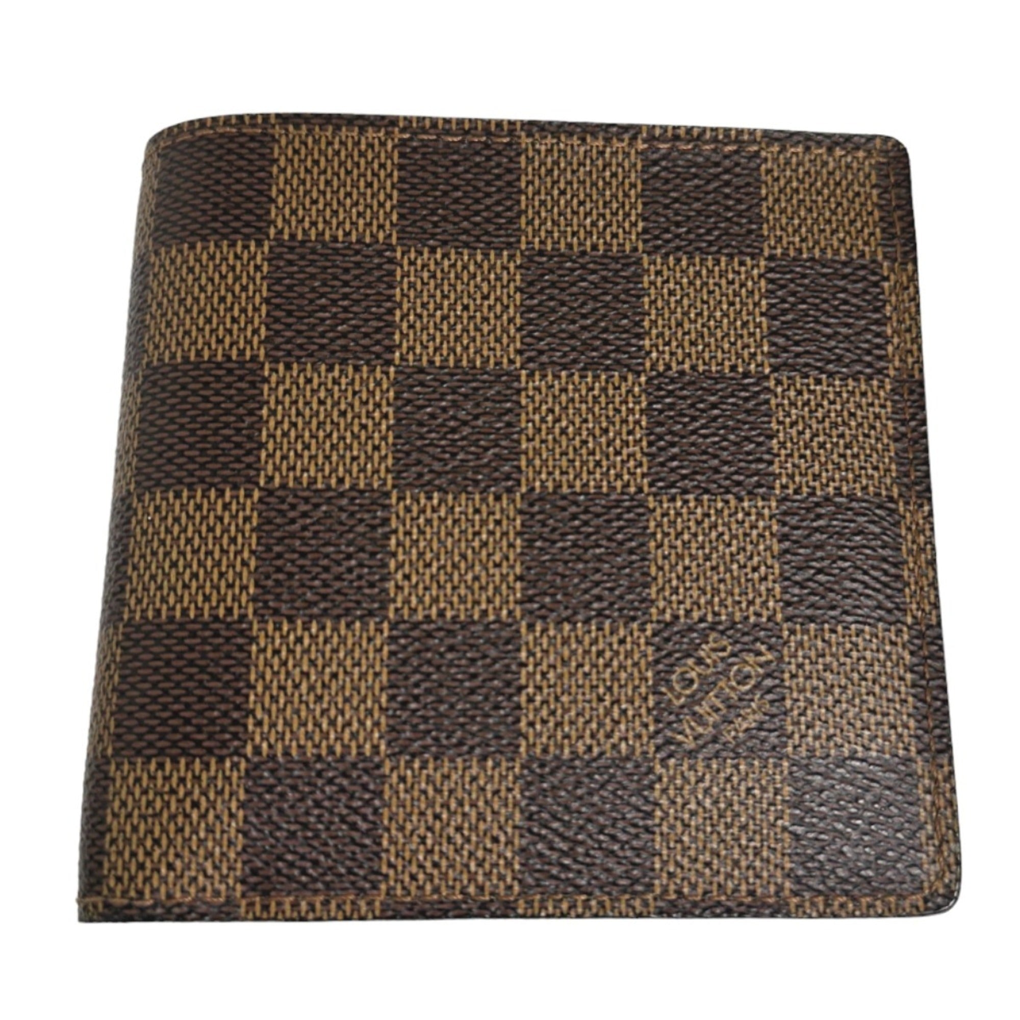 Louis Vuitton Brown Damier Canvas Wallet (Bi-Fold) (Pre-Owned)