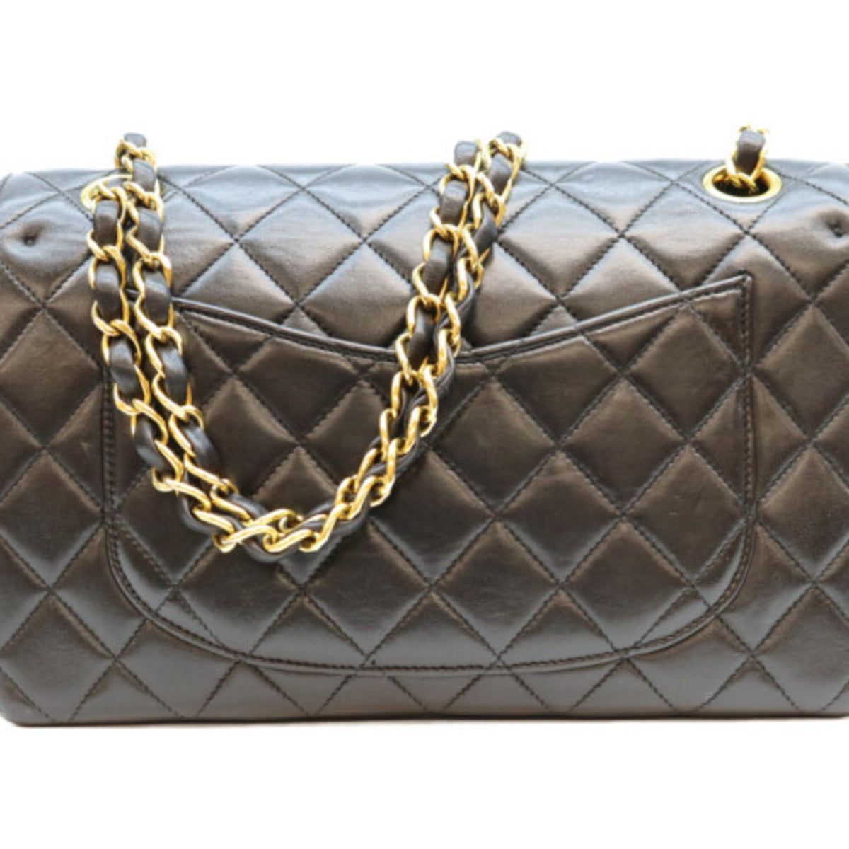 Chanel Black Leather Shoulder Bag (Pre-Owned)