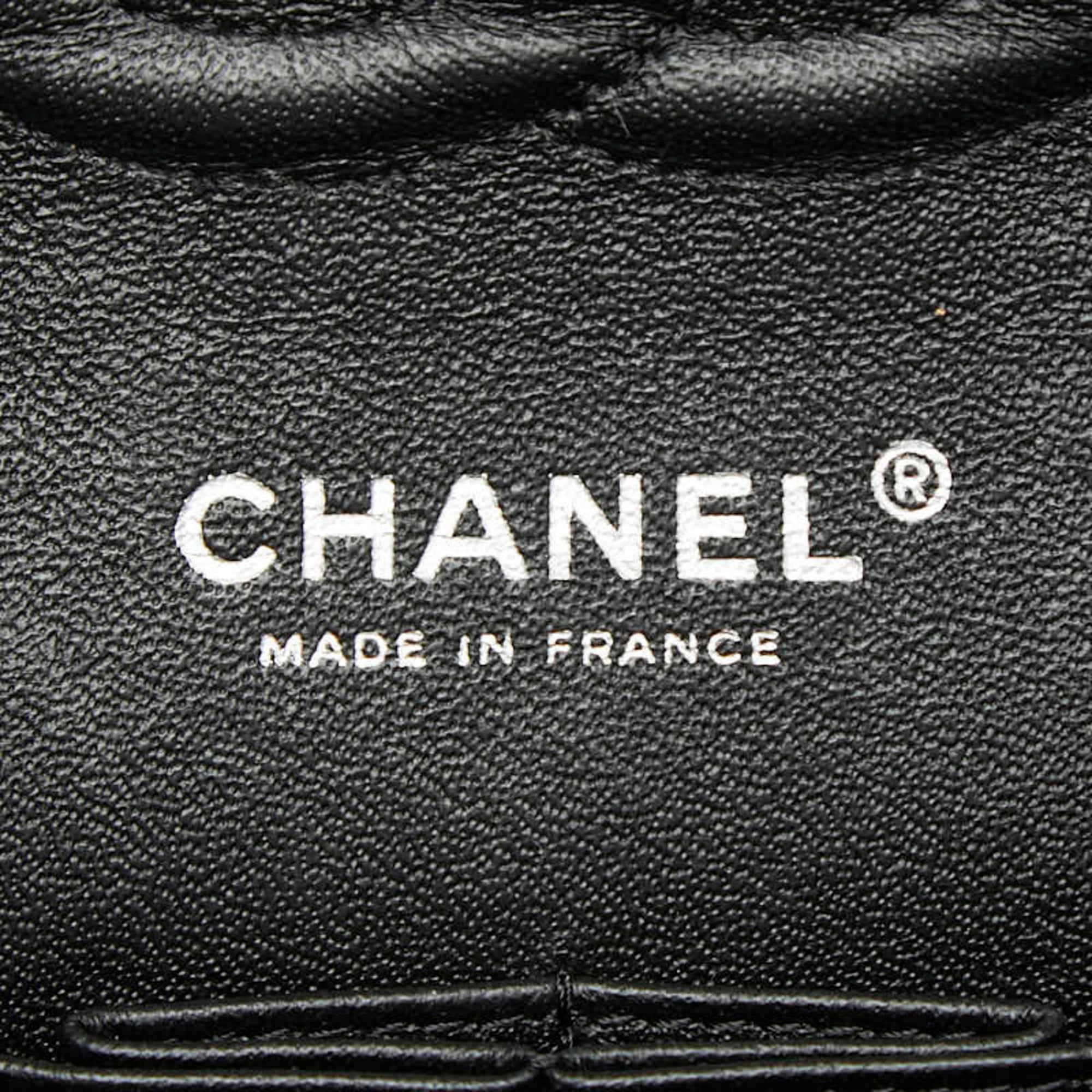 Chanel Black Grained Calfskin Shoulder Bag (Pre-Owned)