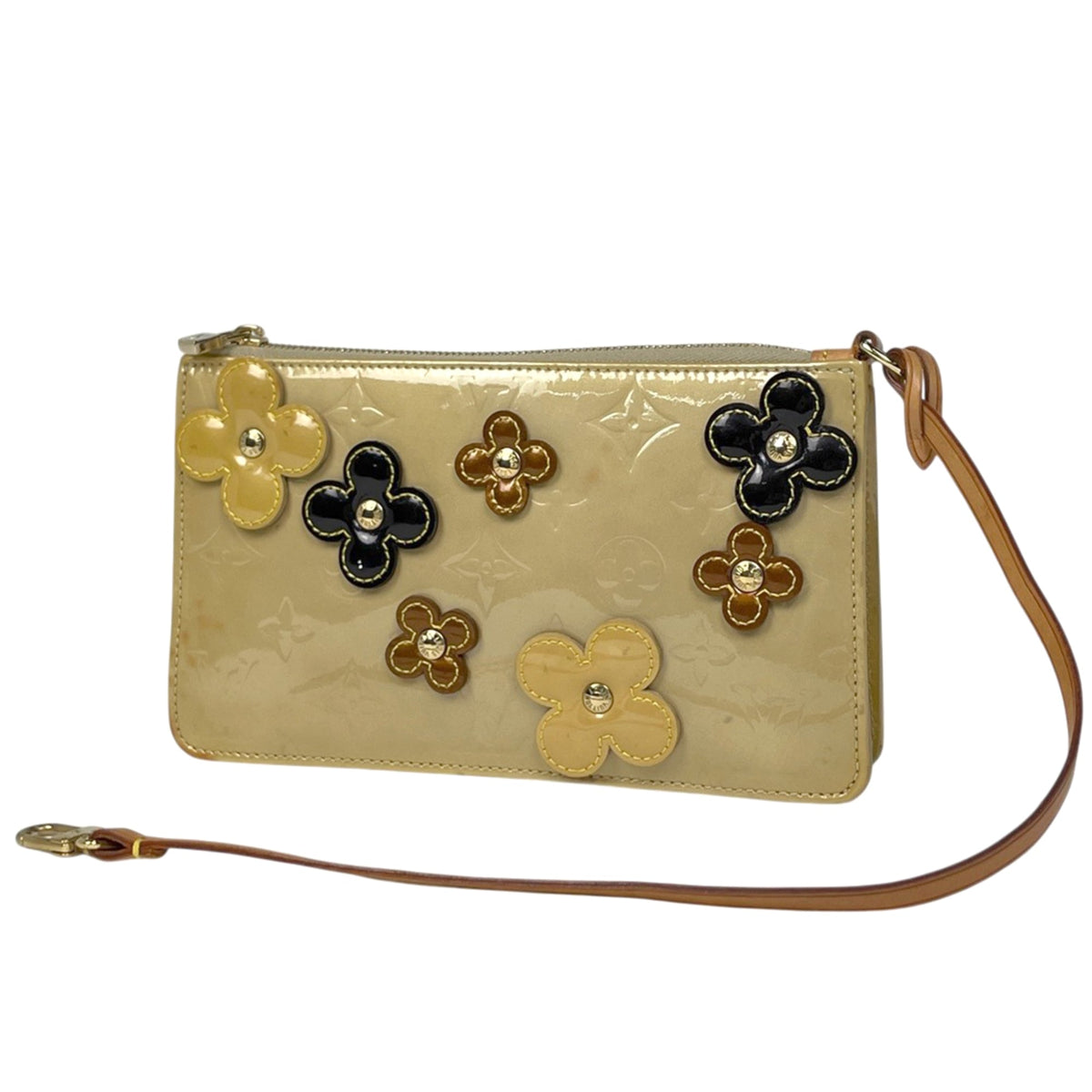 Louis Vuitton Beige Monogram Vernis Handbag (Pre-Owned)