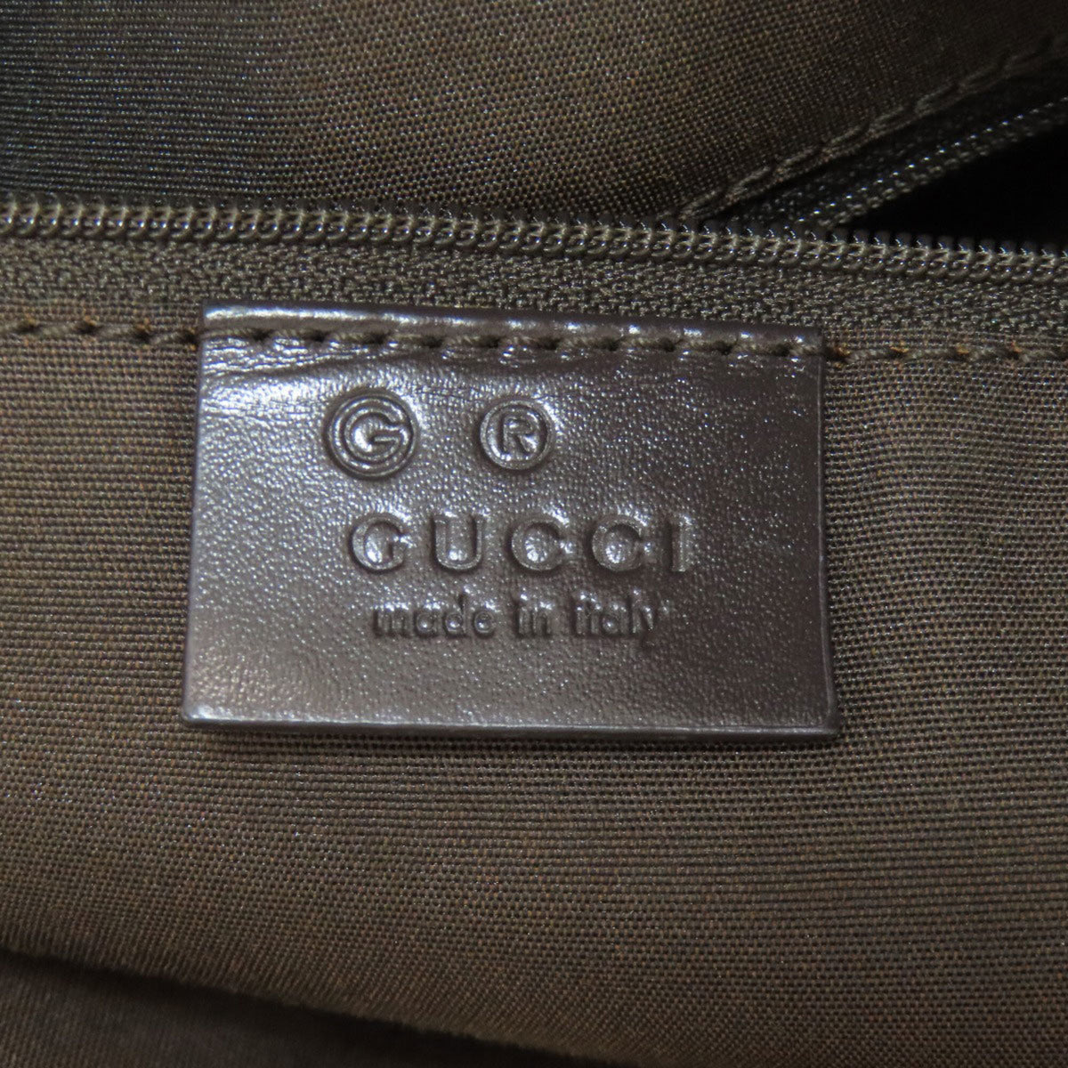 Gucci Dark Brown Nylon Tote Bag (Pre-Owned)