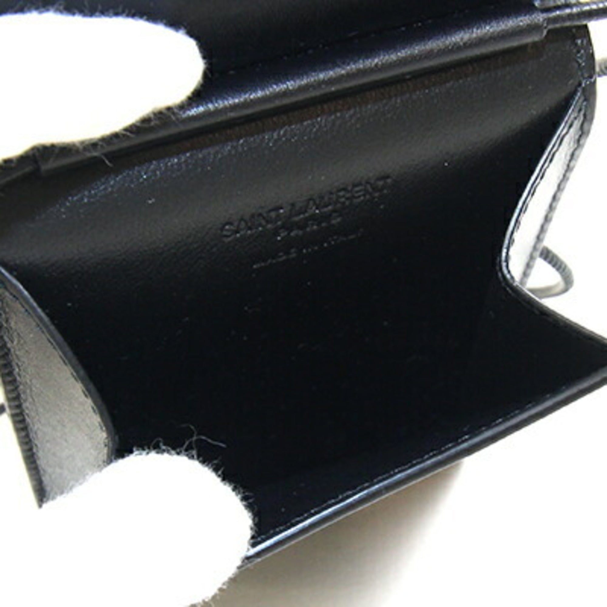 Saint Laurent Black Leather Pochette Pouch Shoulder Bag (Pre-Owned)
