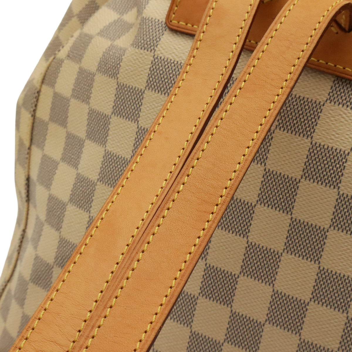 Louis Vuitton Damier Azur Ivory Damier Azur Backpack Shoulder Bag (Pre-Owned)