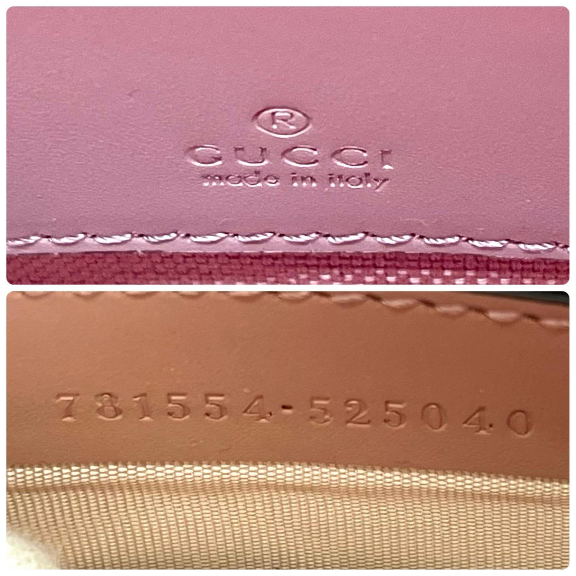 Gucci Pink Leather Shoulder Bag (Pre-Owned)
