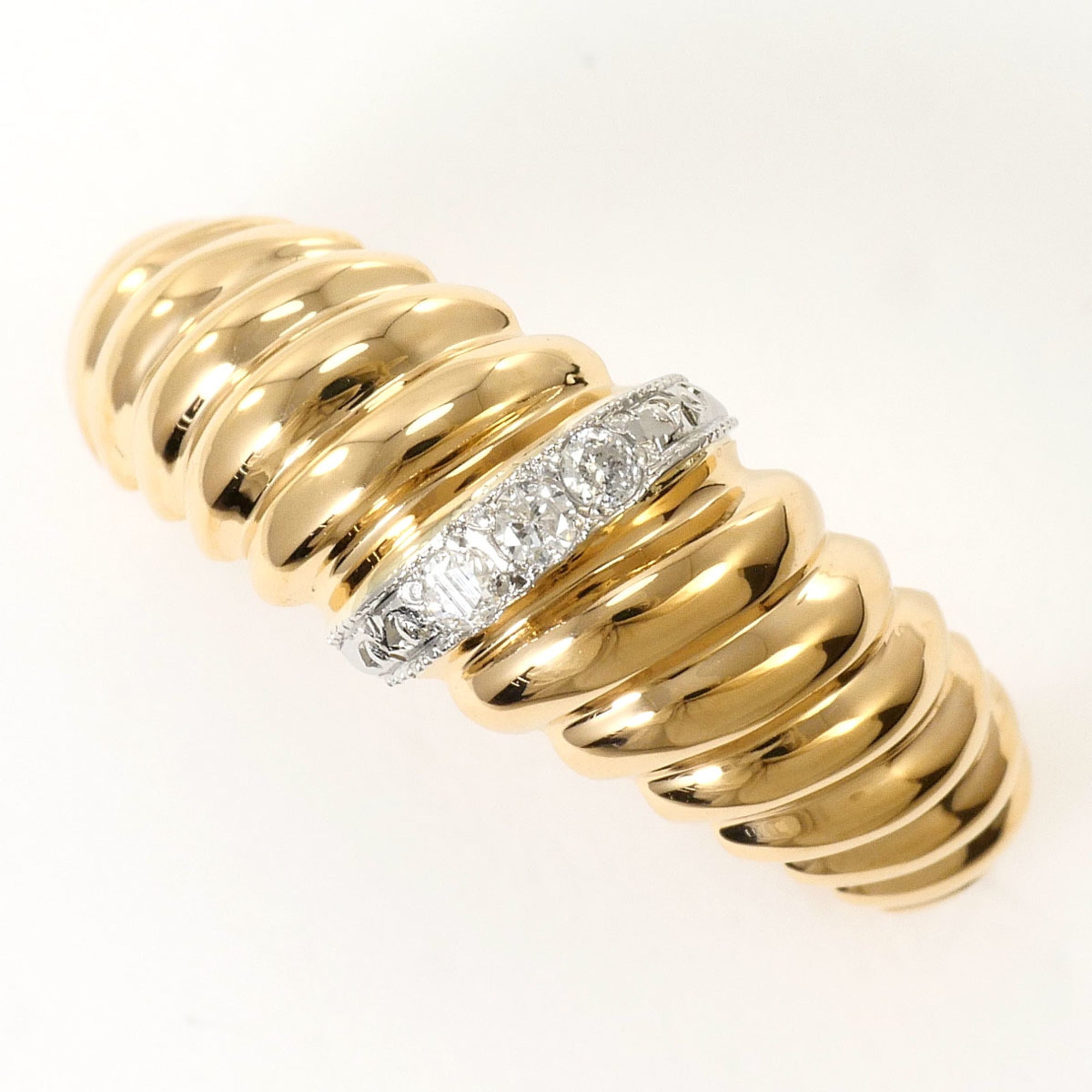 Unbranded Platinum Yellow Gold Yellow Gold (18K) Platinum 900 Band Ring (Pre-Owned)