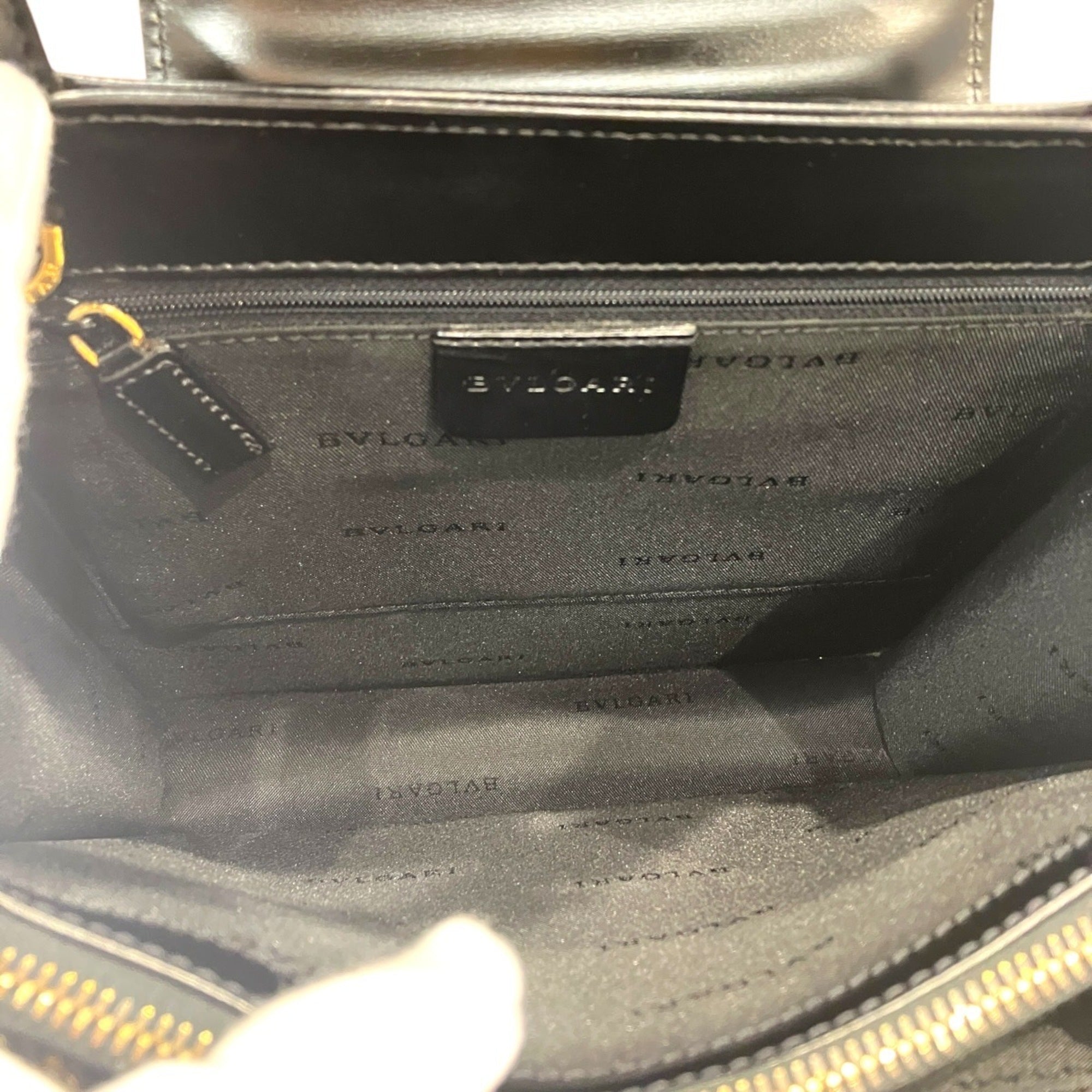 Bvlgari Bvlgari Bvlgari Leather Handbag (Pre-Owned)