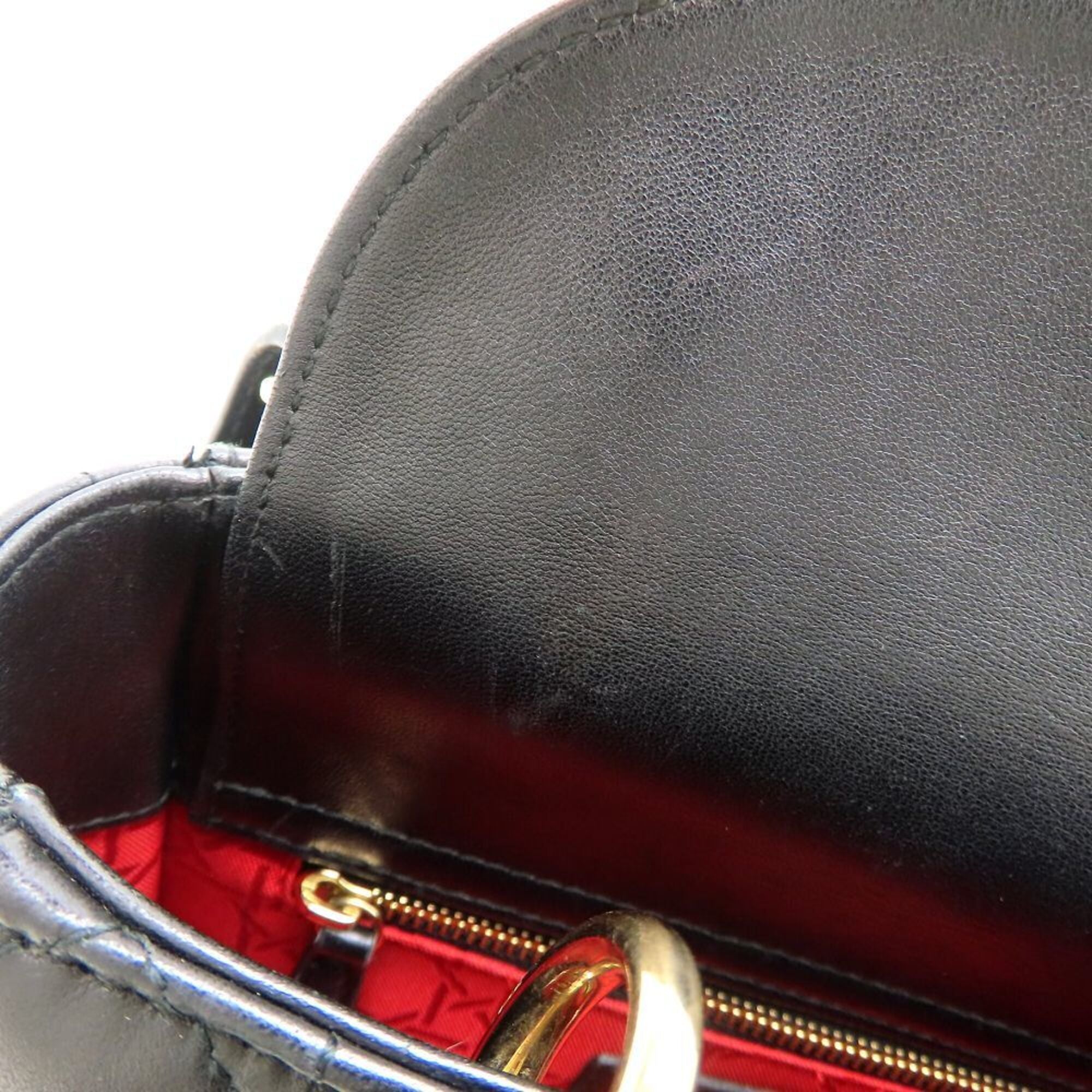 Christian Dior Black Leather Handbag (Pre-Owned)