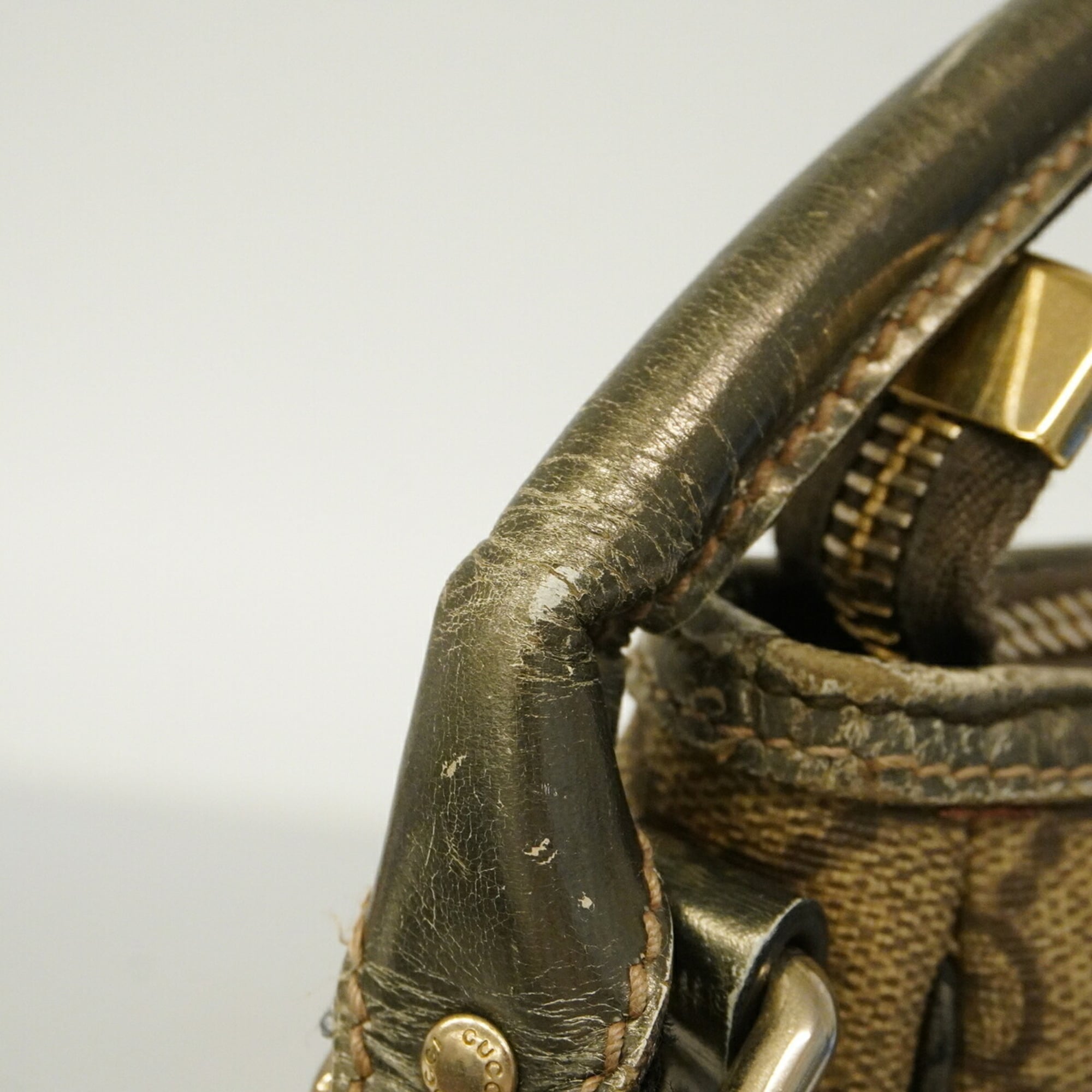 Gucci Brown Pvc Shoulder Bag (Pre-Owned)