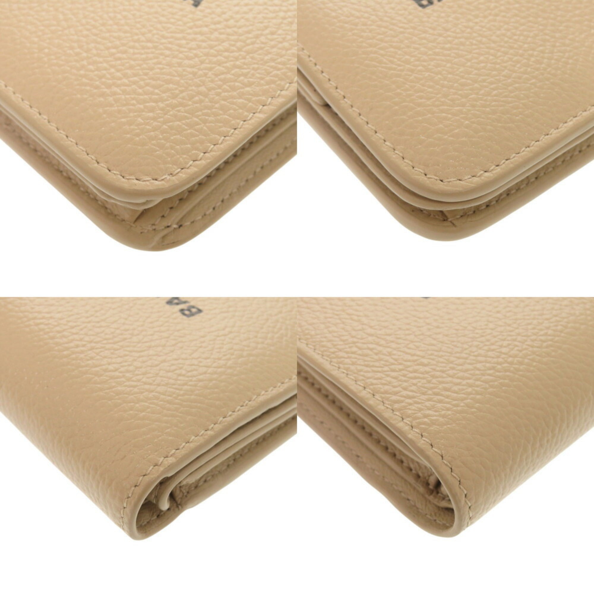 Balenciaga Beige Leather Wallet (Bi-Fold) (Pre-Owned)