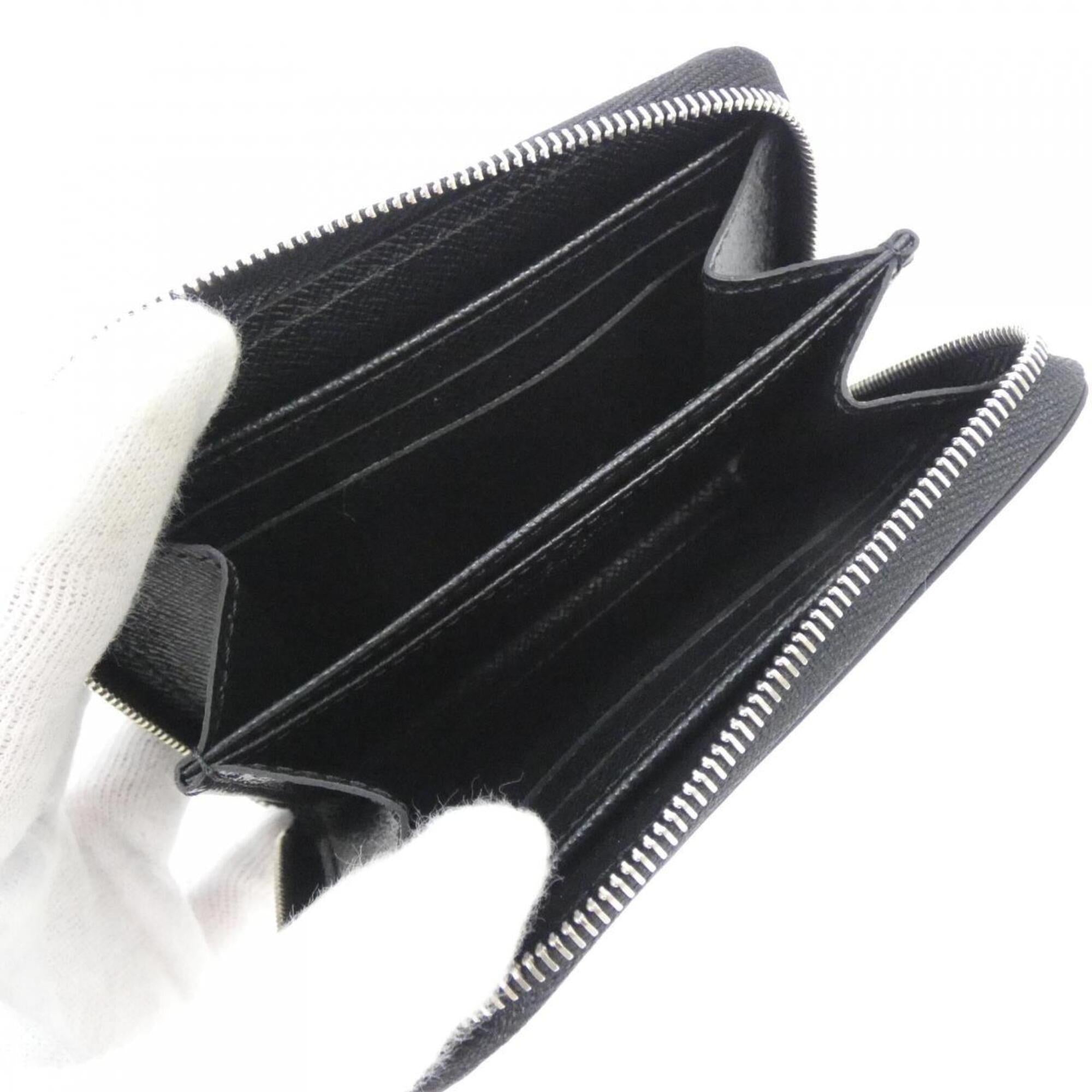 Louis Vuitton Black Leather Coin Purse/Coin Case (Pre-Owned)