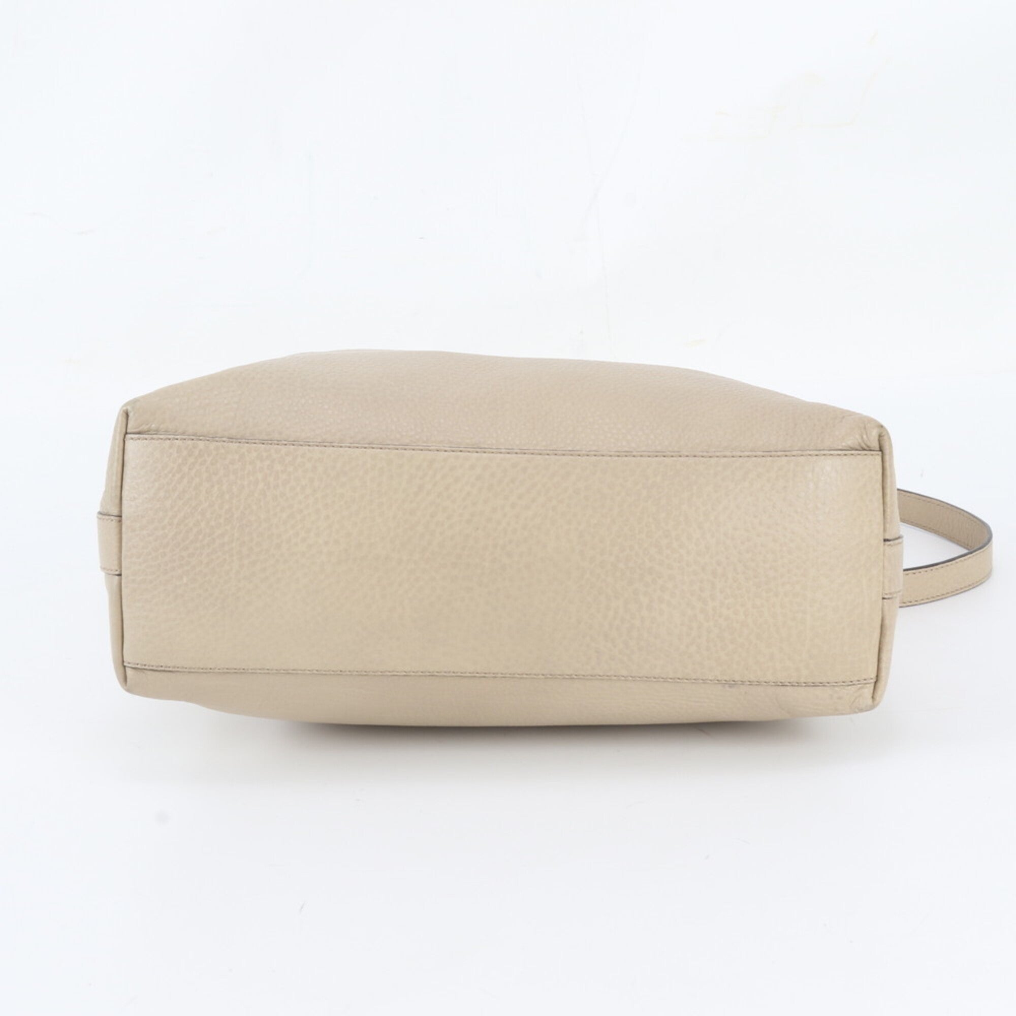 Gucci Miss Gg Beige Leather Handbag Shoulder Bag (Pre-Owned)