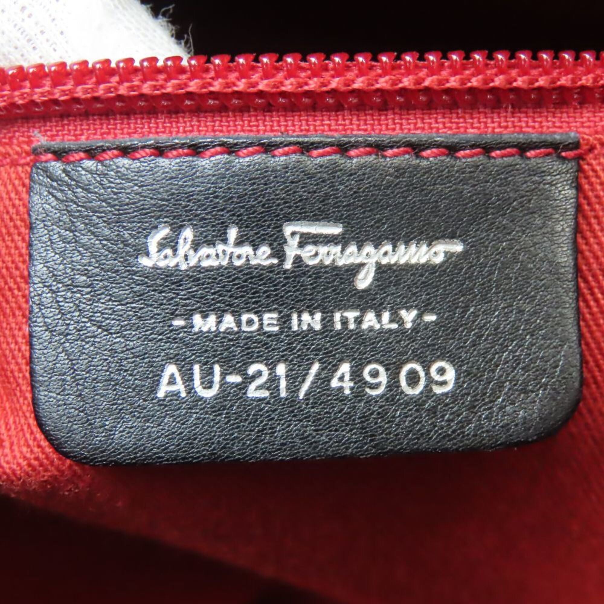 Salvatore Ferragamo Gancini Black Pvc Tote Bag (Pre-Owned)