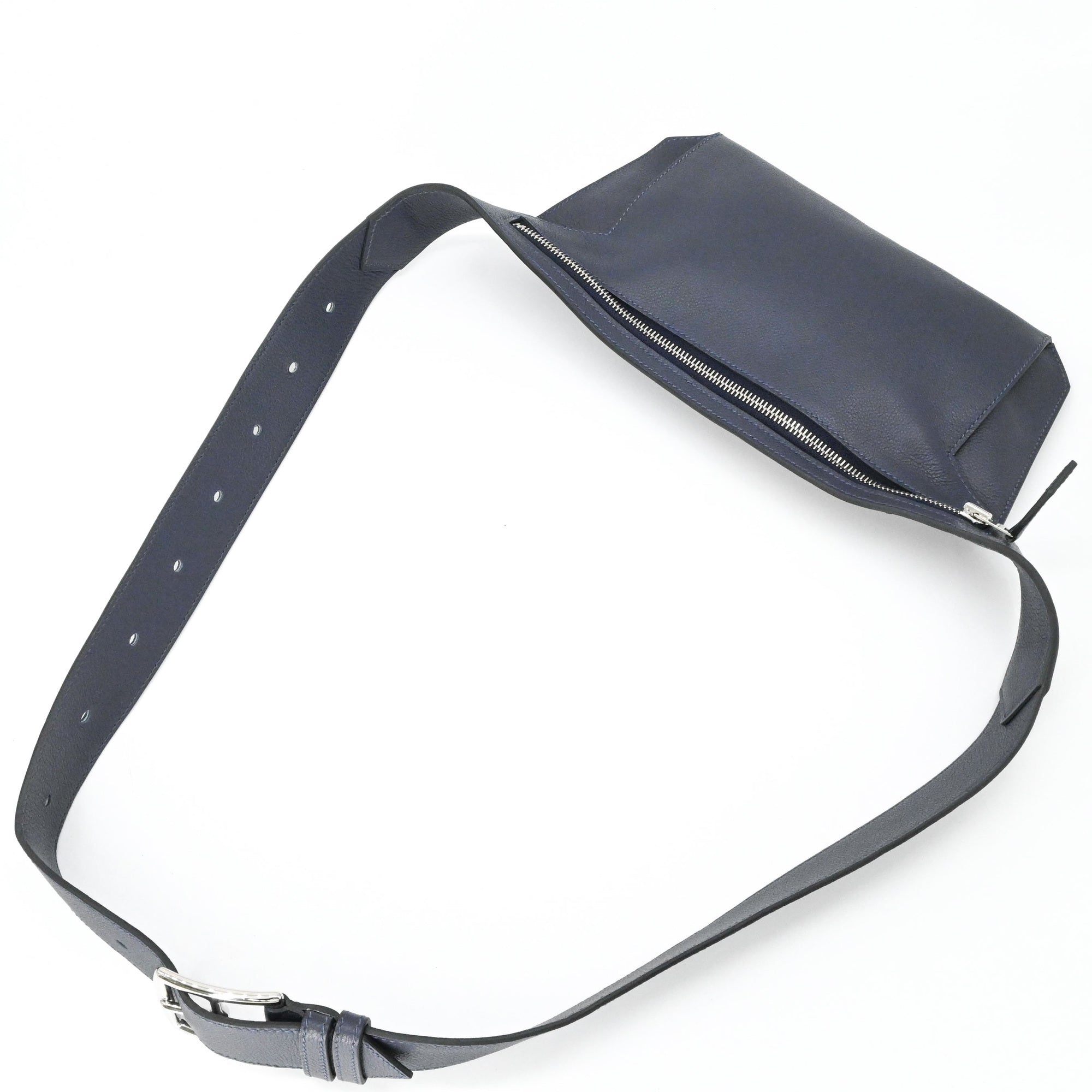 Hermes Navy Evercalf Leather Sling Bag (Pre-Owned)