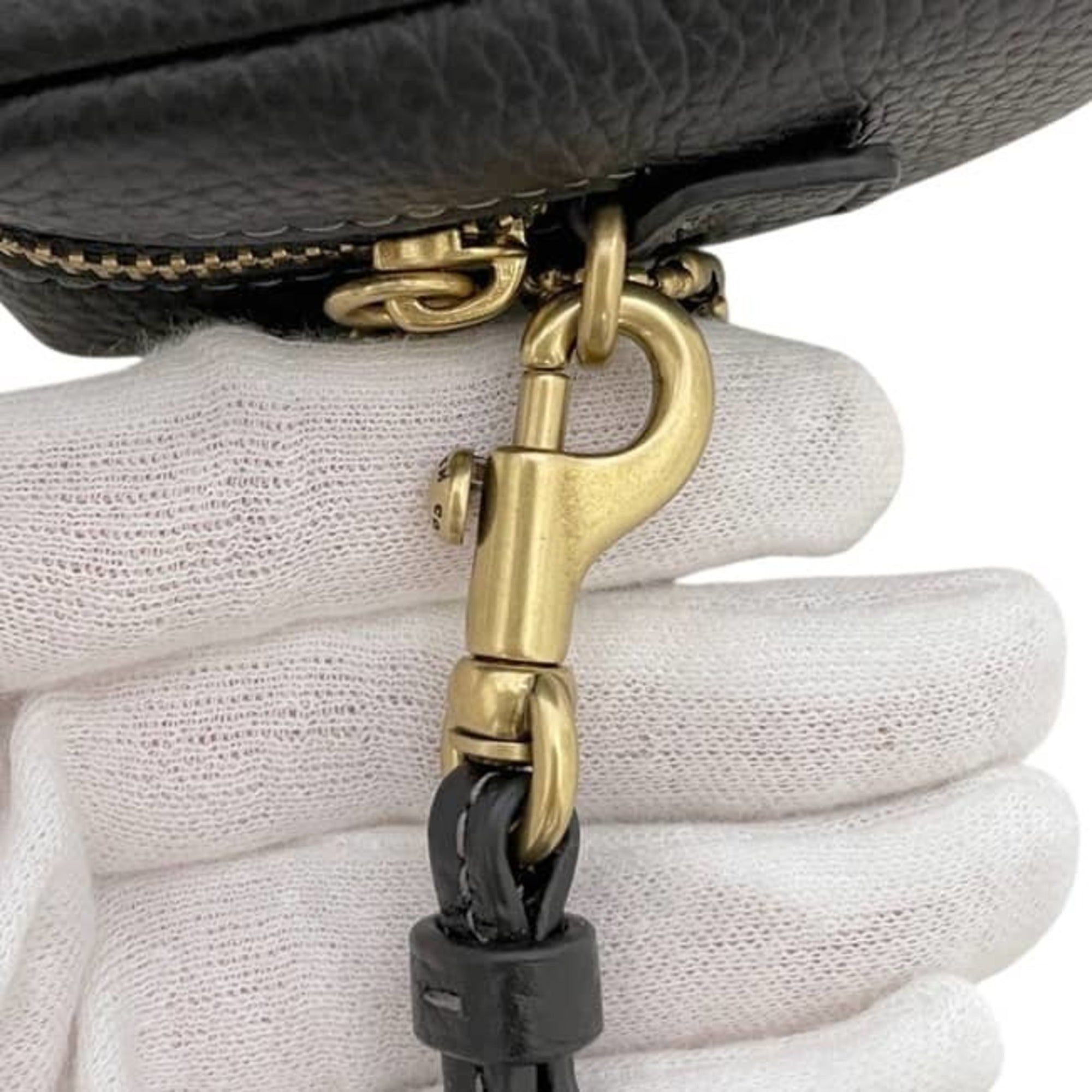 Coach Black Leather Pouch (Pre-Owned)