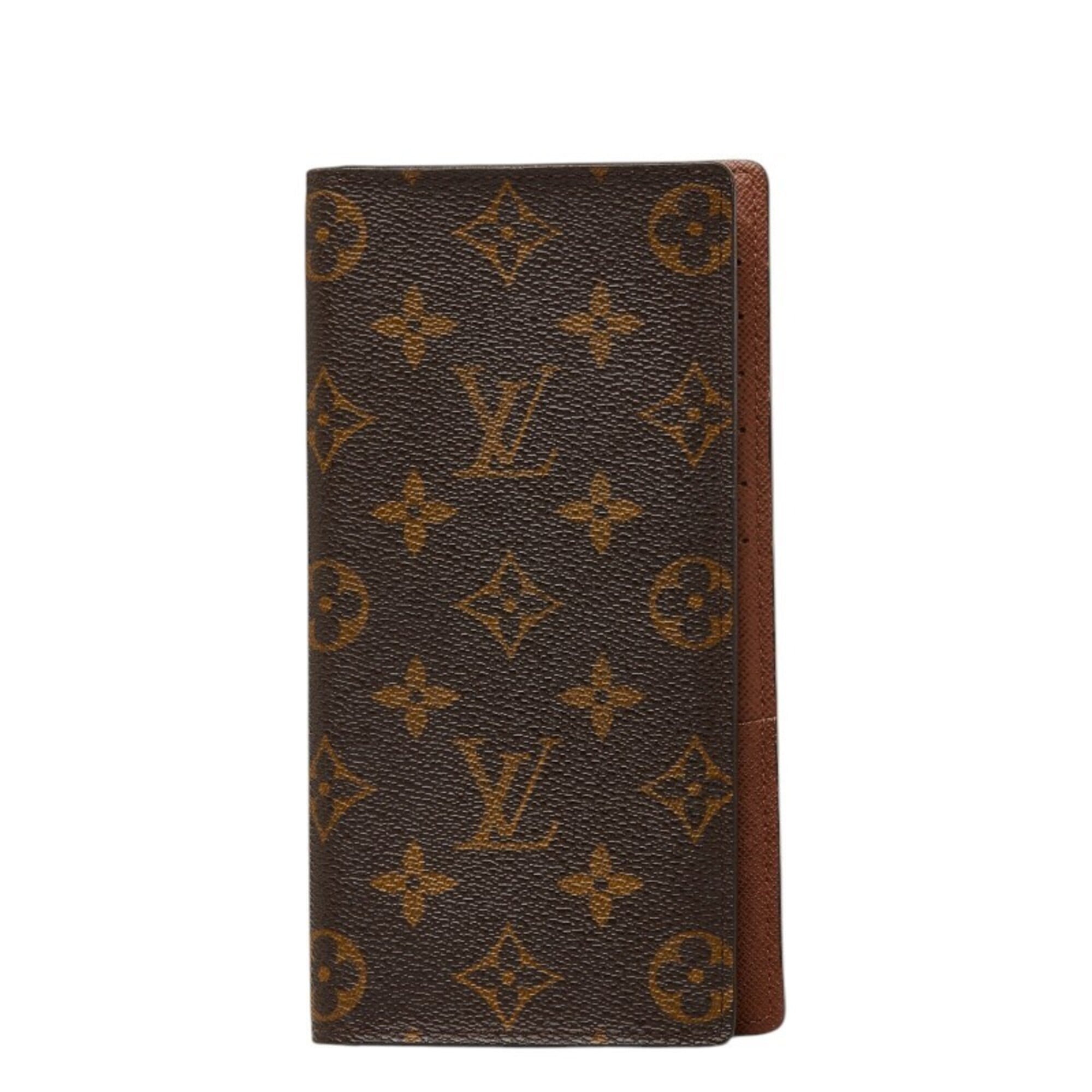 Louis Vuitton Brown Pvc Leather Long Wallet (Bi-Fold) (Pre-Owned)