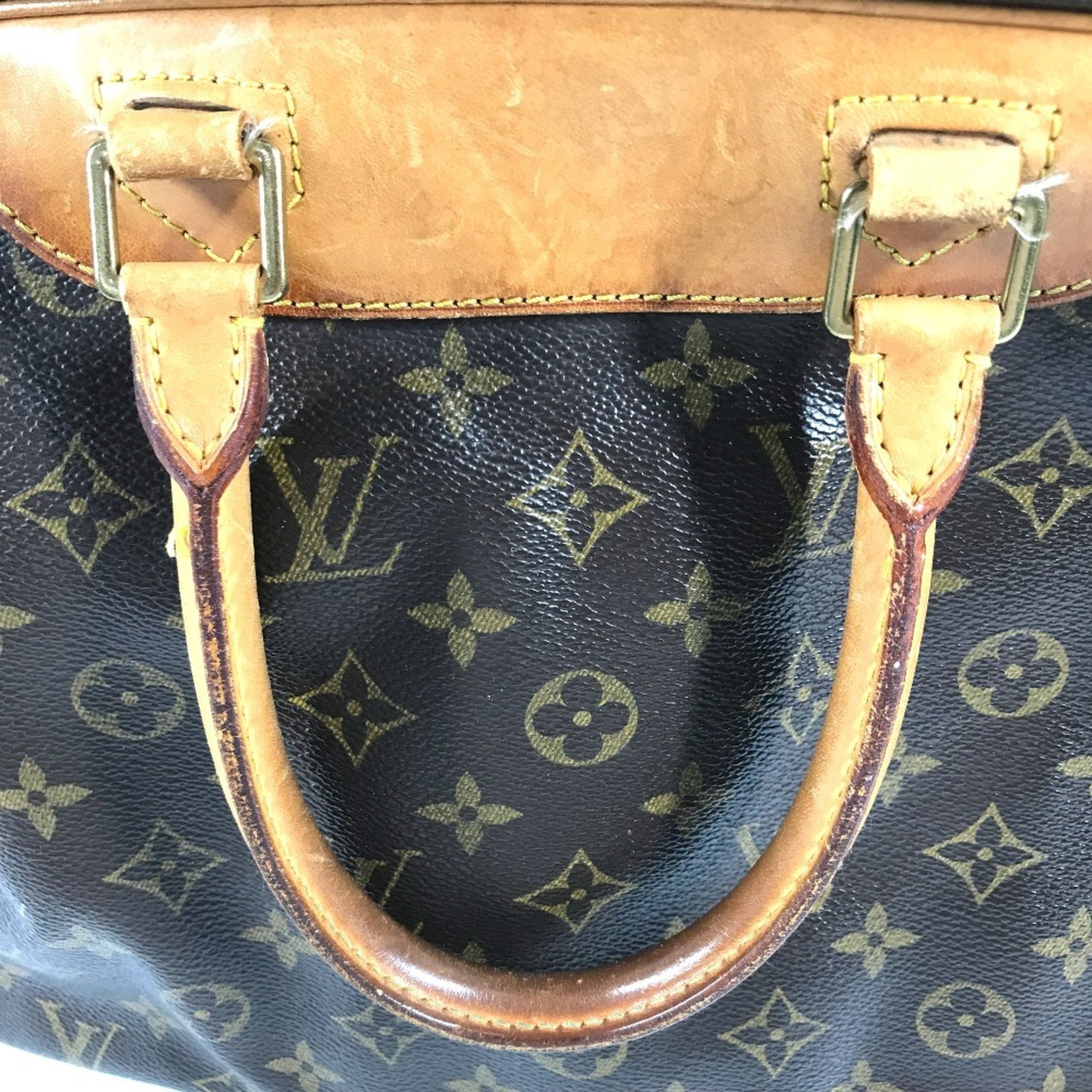 Louis Vuitton Brown Monogram Canvas Boston Bag Handbag Tote Bag (Pre-Owned)
