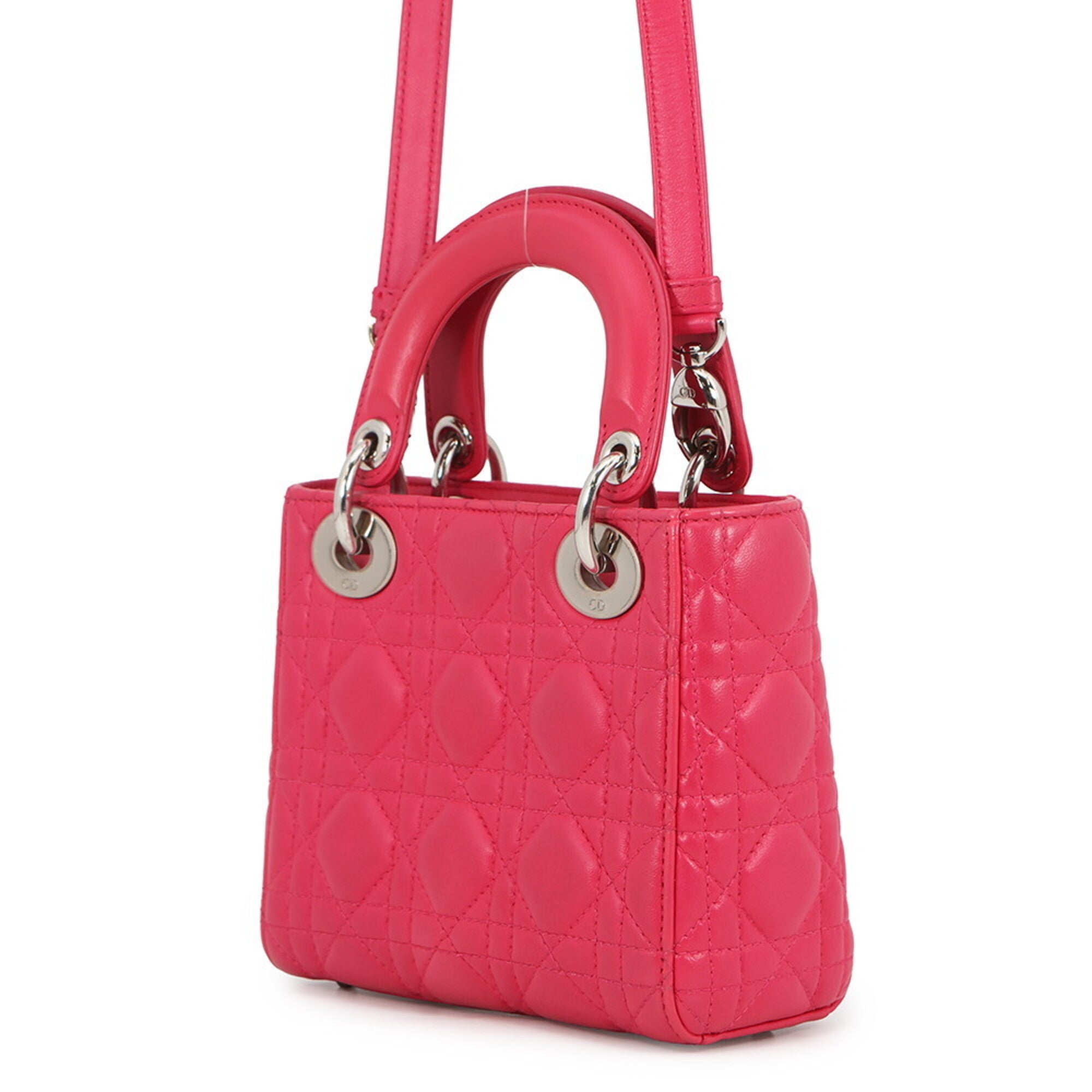 Christian Dior Pink Leather Handbag (Pre-Owned)