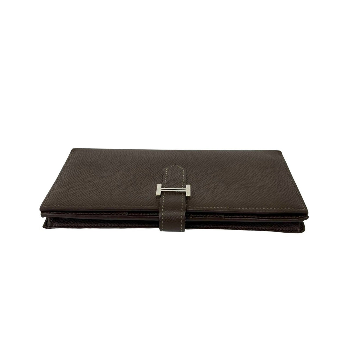 Hermes Brown Epsom Leather Long Wallet (Bi-Fold) (Pre-Owned)