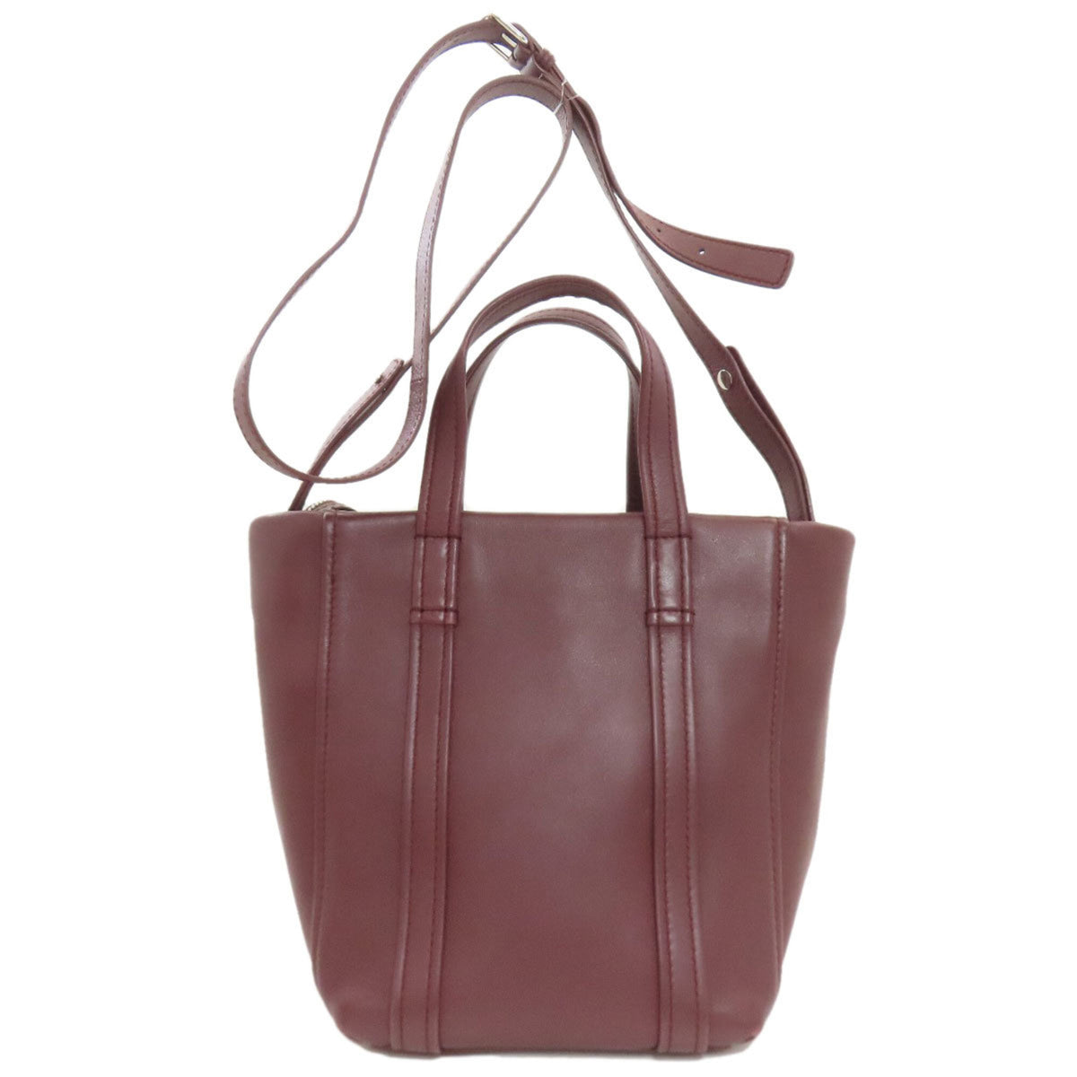 Balenciaga Bordeaux Leather Handbag (Pre-Owned)
