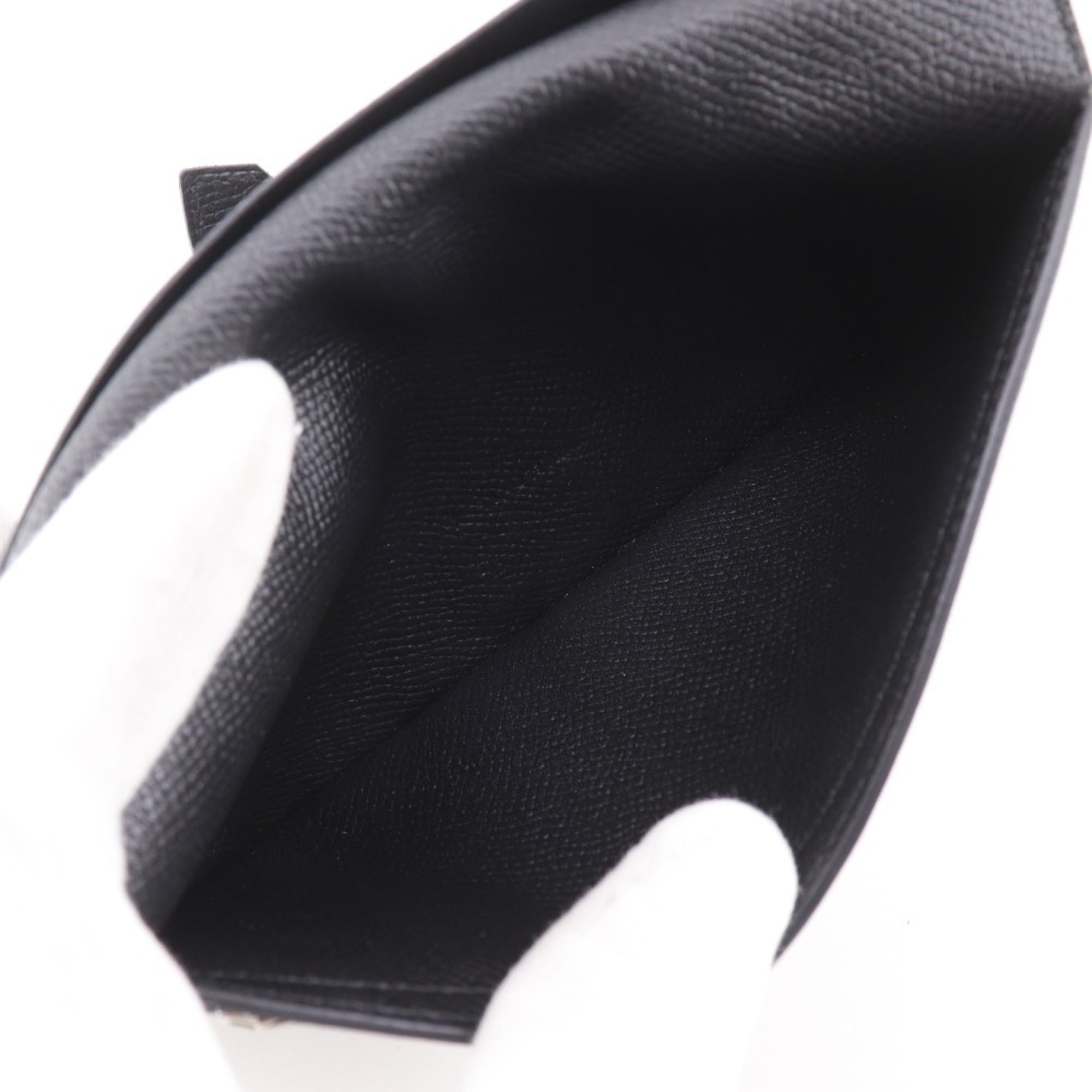 Hermes Black Epsom Leather Long Wallet (Bi-Fold) (Pre-Owned)