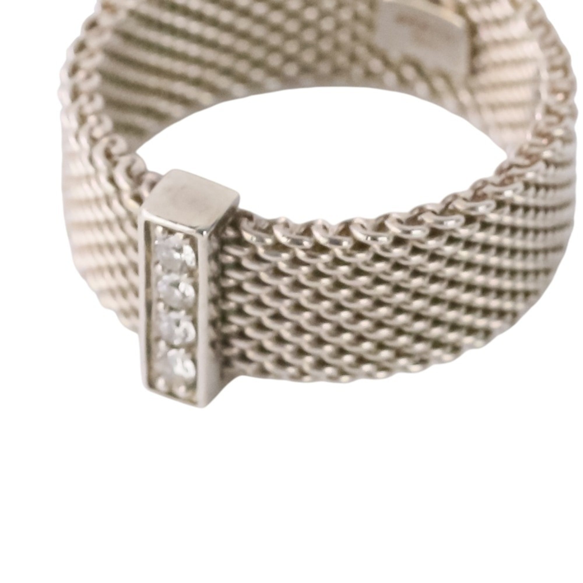 Tiffany Silver Silver 925 Band Ring (Pre-Owned)